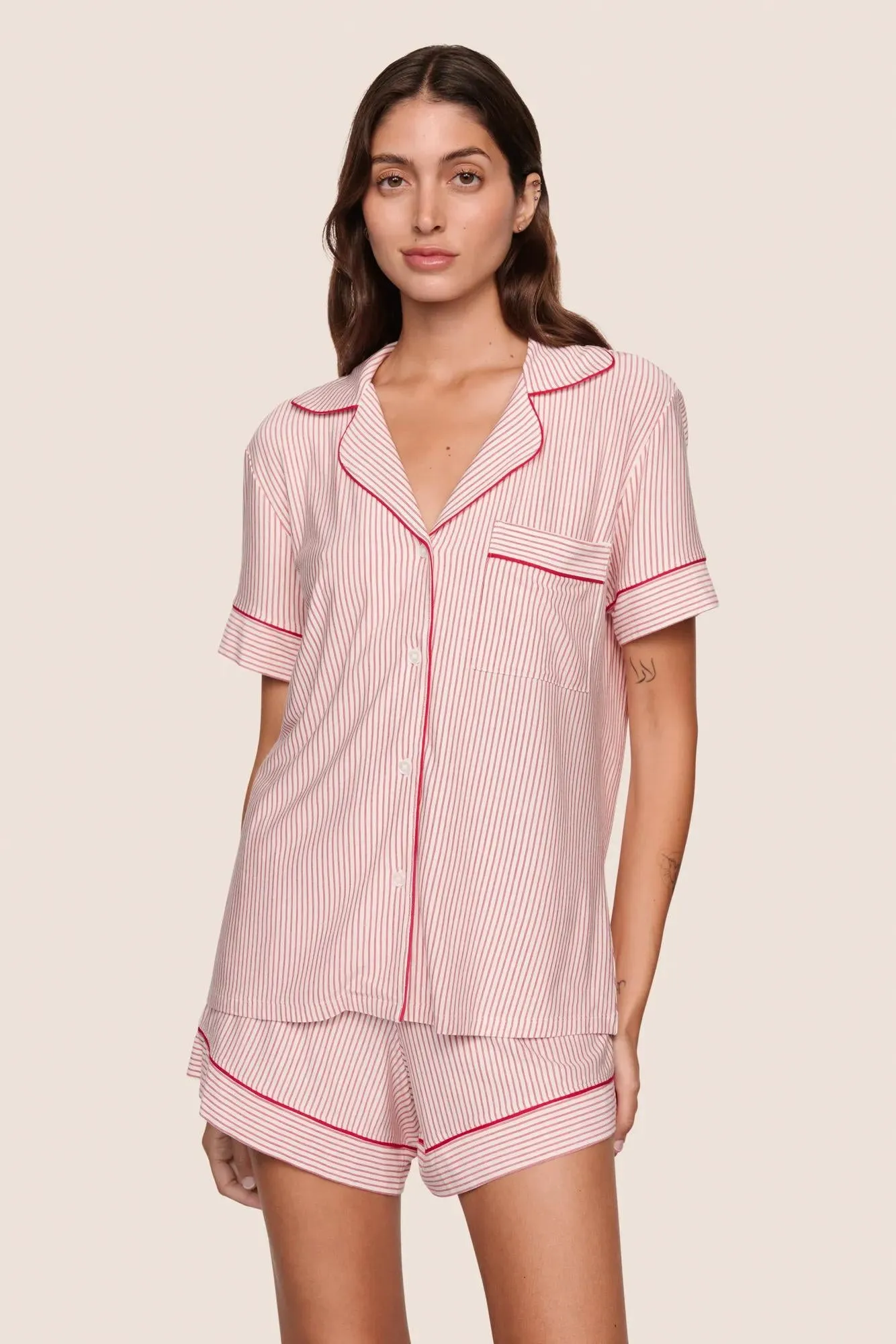 Gisele Printed TENCEL™ Modal Relaxed Short PJ Set sold by Eberjey