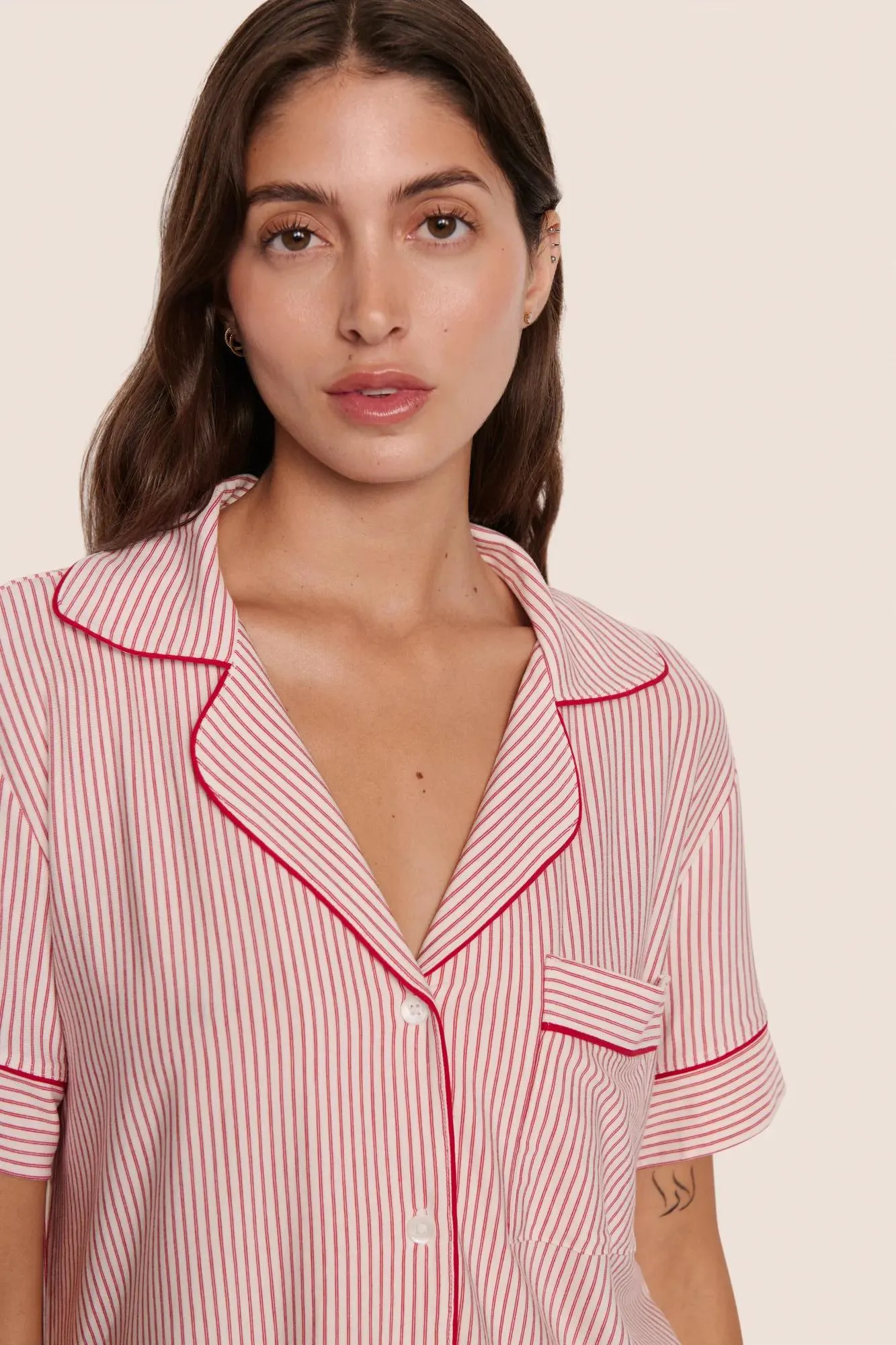 Gisele Printed TENCEL™ Modal Relaxed Short PJ Set sold by Eberjey product image thumbnail 2