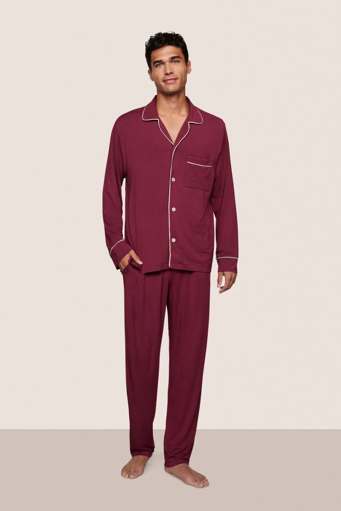 William TENCEL™ Modal Long PJ Set sold by Eberjey
