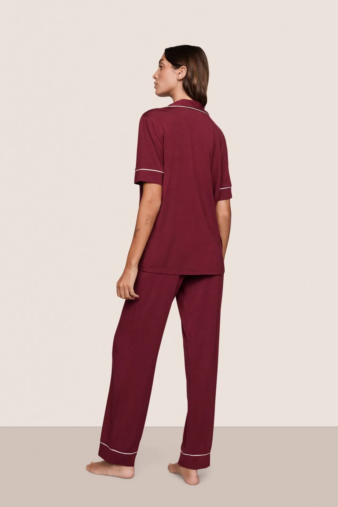 Gisele TENCEL™ Modal Short Sleeve & Pant PJ Set sold by Eberjey product image thumbnail 2