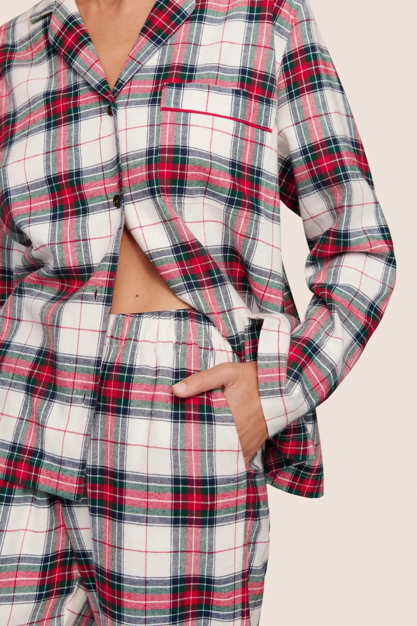 Flannel Long PJ Set sold by Eberjey product image thumbnail 3