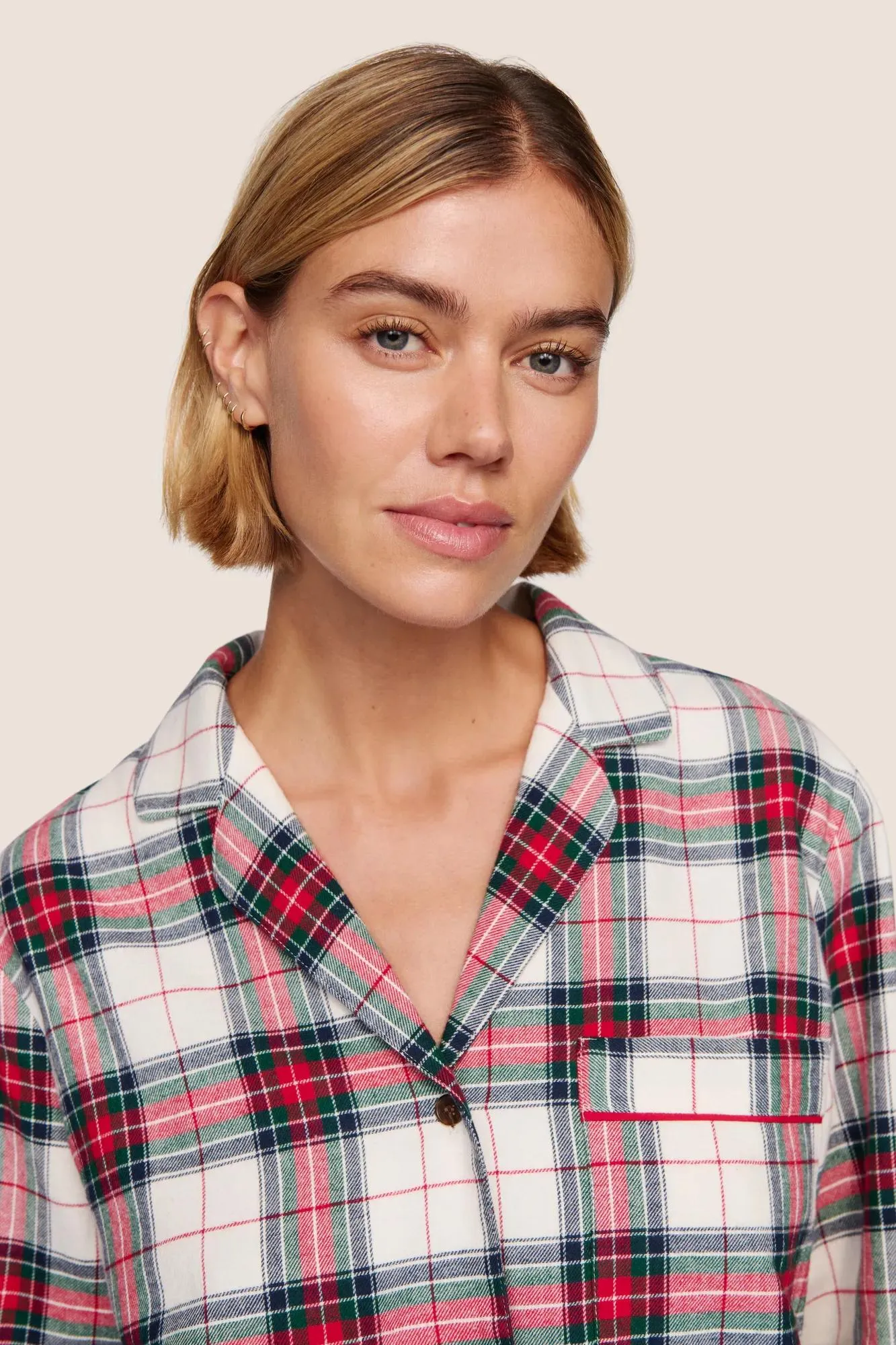 Flannel Long PJ Set sold by Eberjey product image thumbnail 2