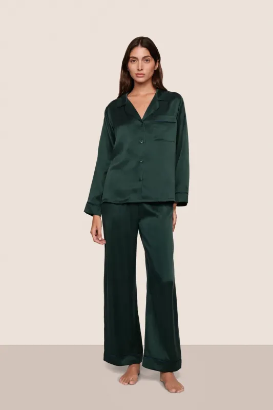 Inez Washable Silk Long PJ Set sold by Eberjey