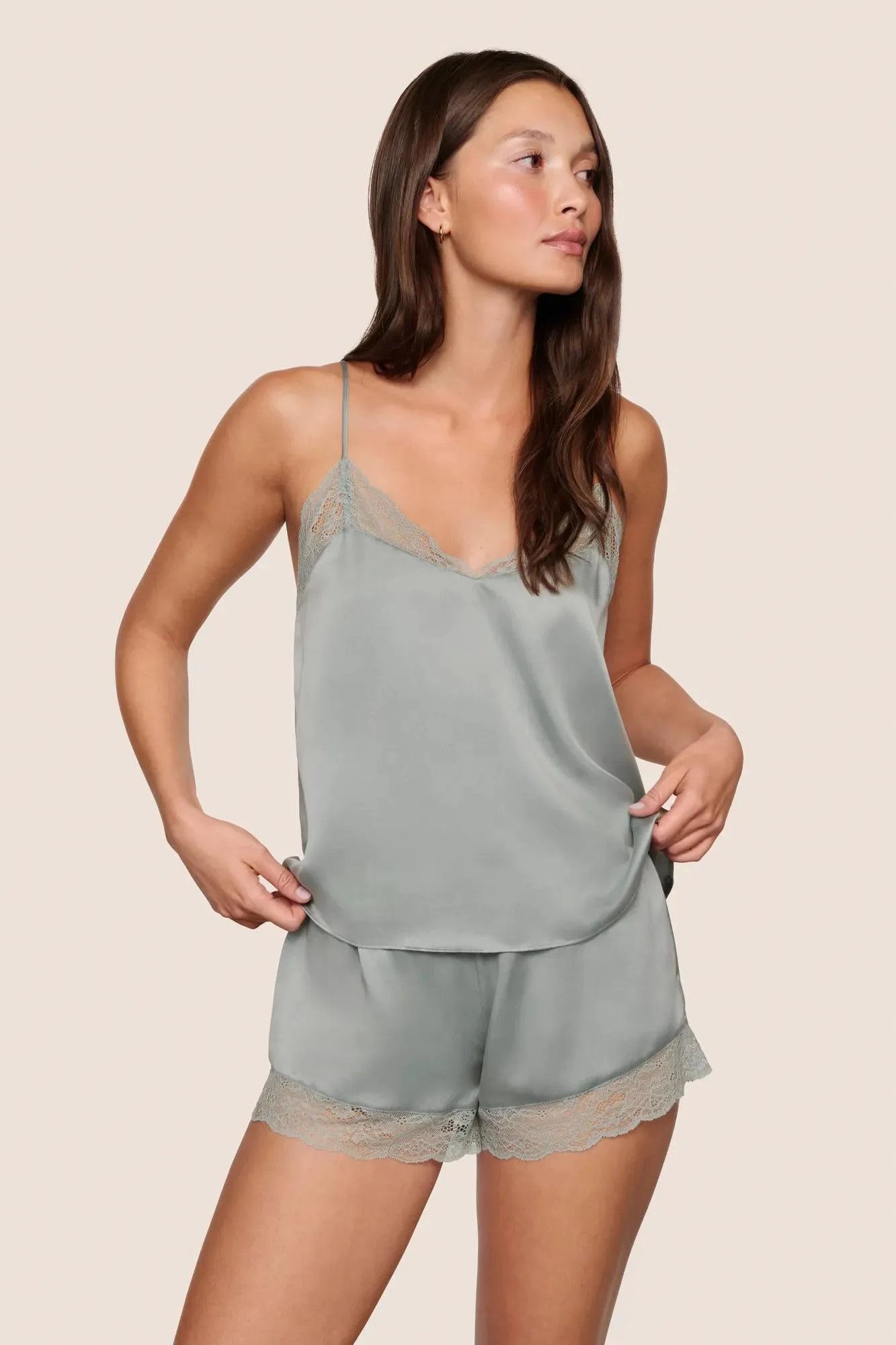 Washable Silk Lace Cami & Short Set sold by Eberjey product image thumbnail 2