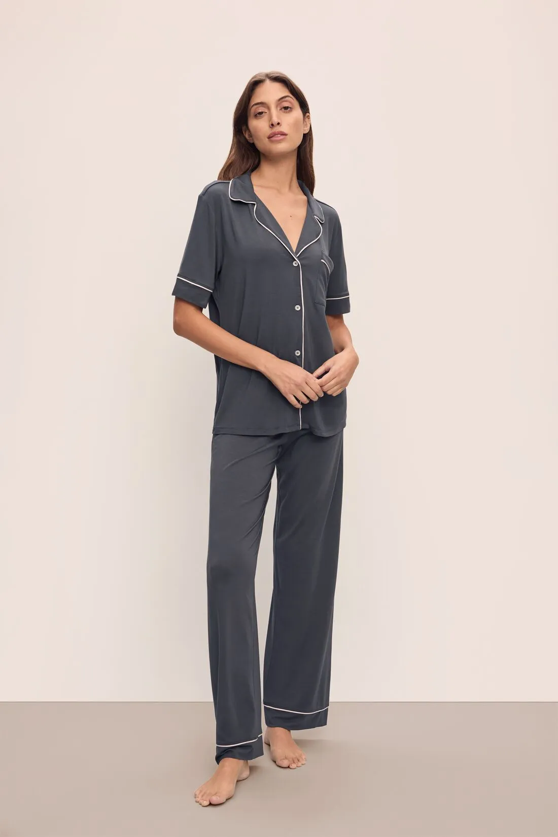Gisele TENCEL™ Modal Short Sleeve & Pant PJ Set sold by Eberjey