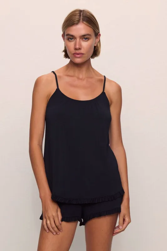 Gisele TENCEL™ Modal Ruffle Cami & Shortie Short Set sold by Eberjey