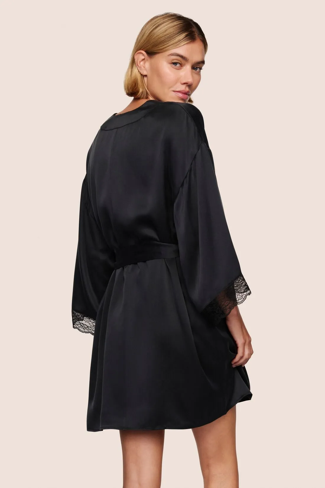 Washable Silk Lace Robe sold by Eberjey product image thumbnail 2