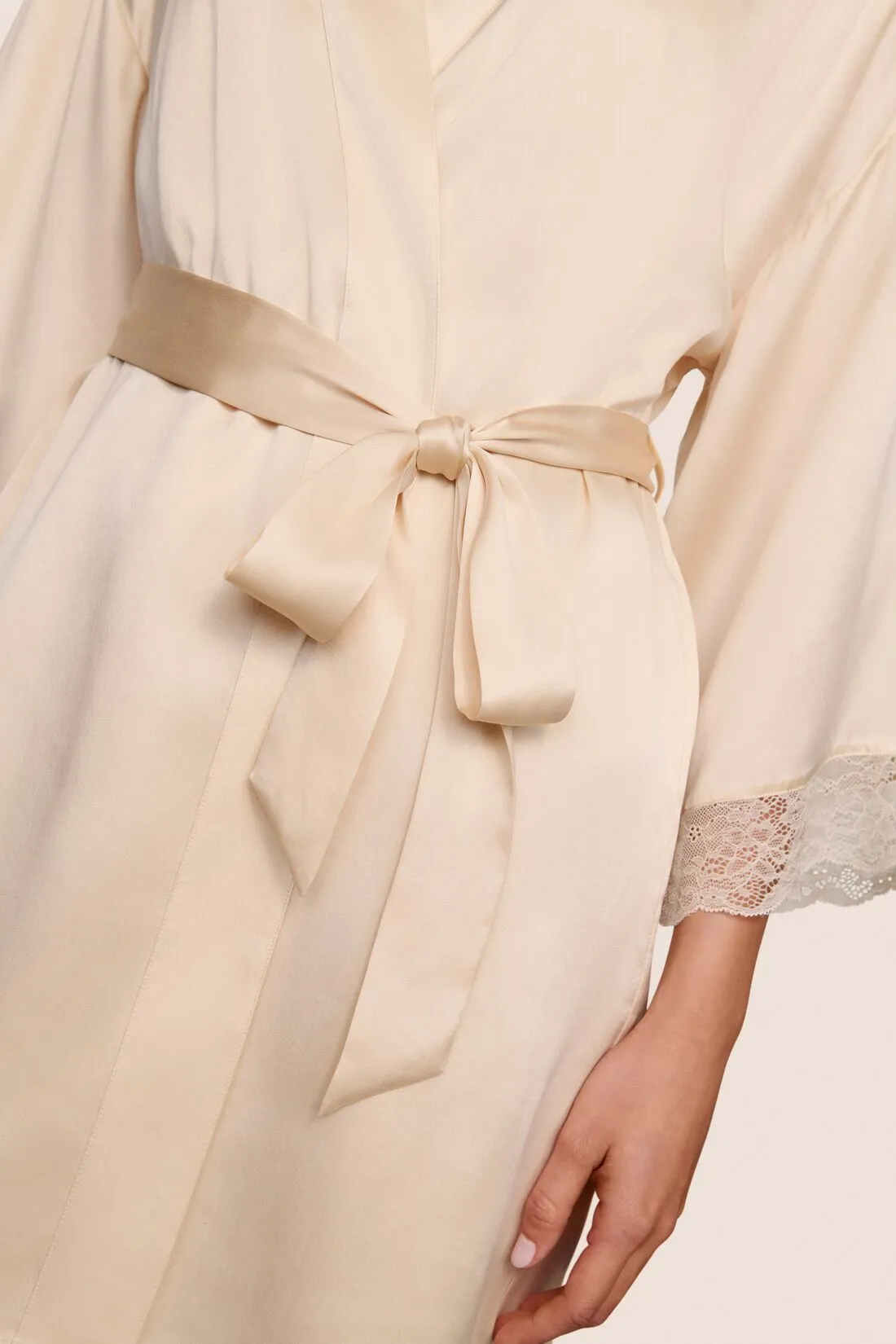 Washable Silk Lace Robe sold by Eberjey product image thumbnail 2