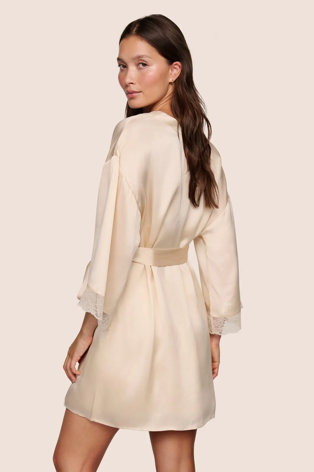 Washable Silk Lace Robe sold by Eberjey product image thumbnail 3