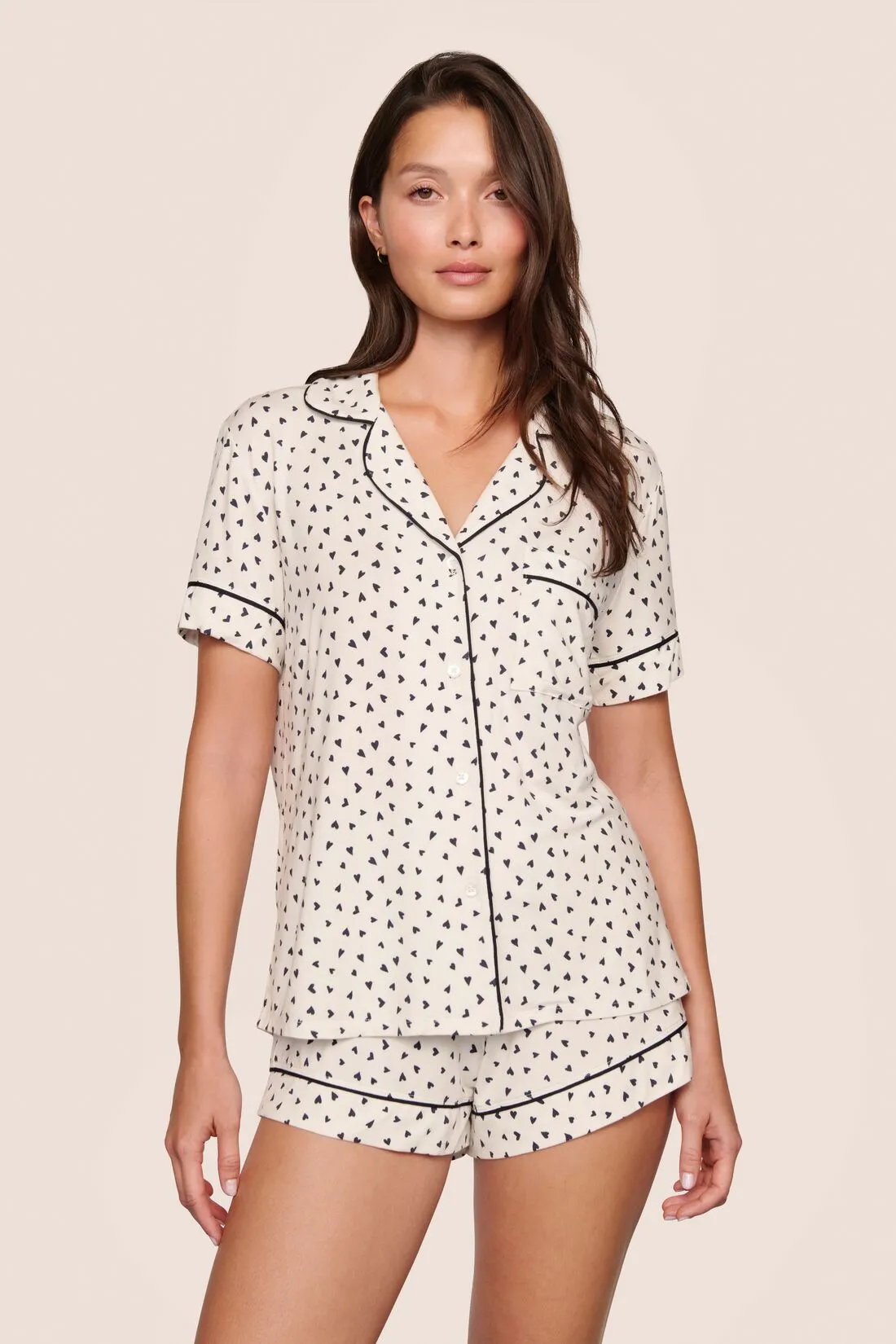 Gisele Printed TENCEL™ Modal Relaxed Short PJ Set sold by Eberjey