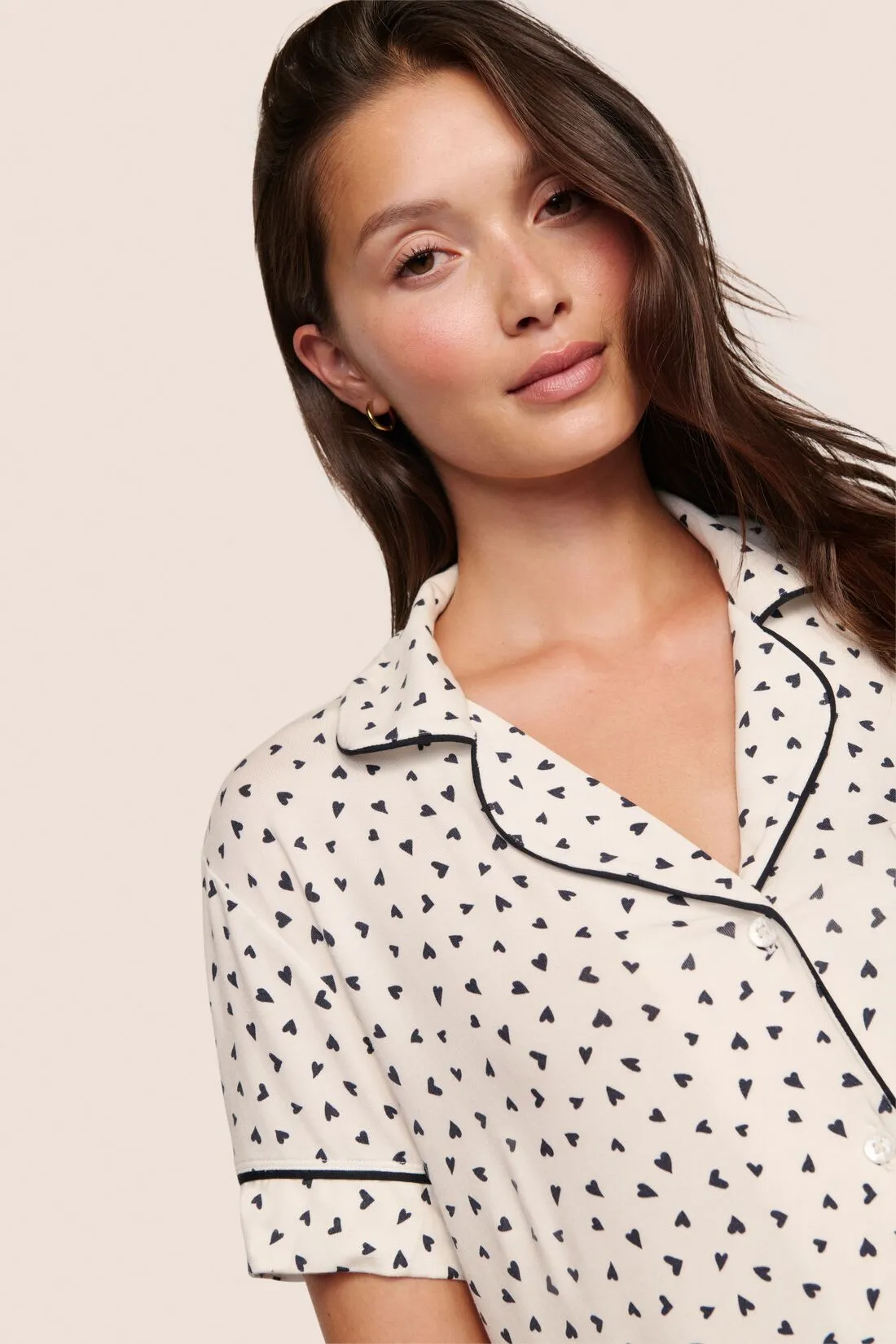 Gisele Printed TENCEL™ Modal Relaxed Short PJ Set sold by Eberjey product image thumbnail 2