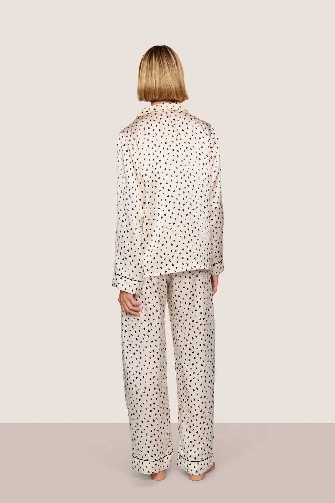 Inez Washable Silk Printed Long PJ Set sold by Eberjey product image thumbnail 2
