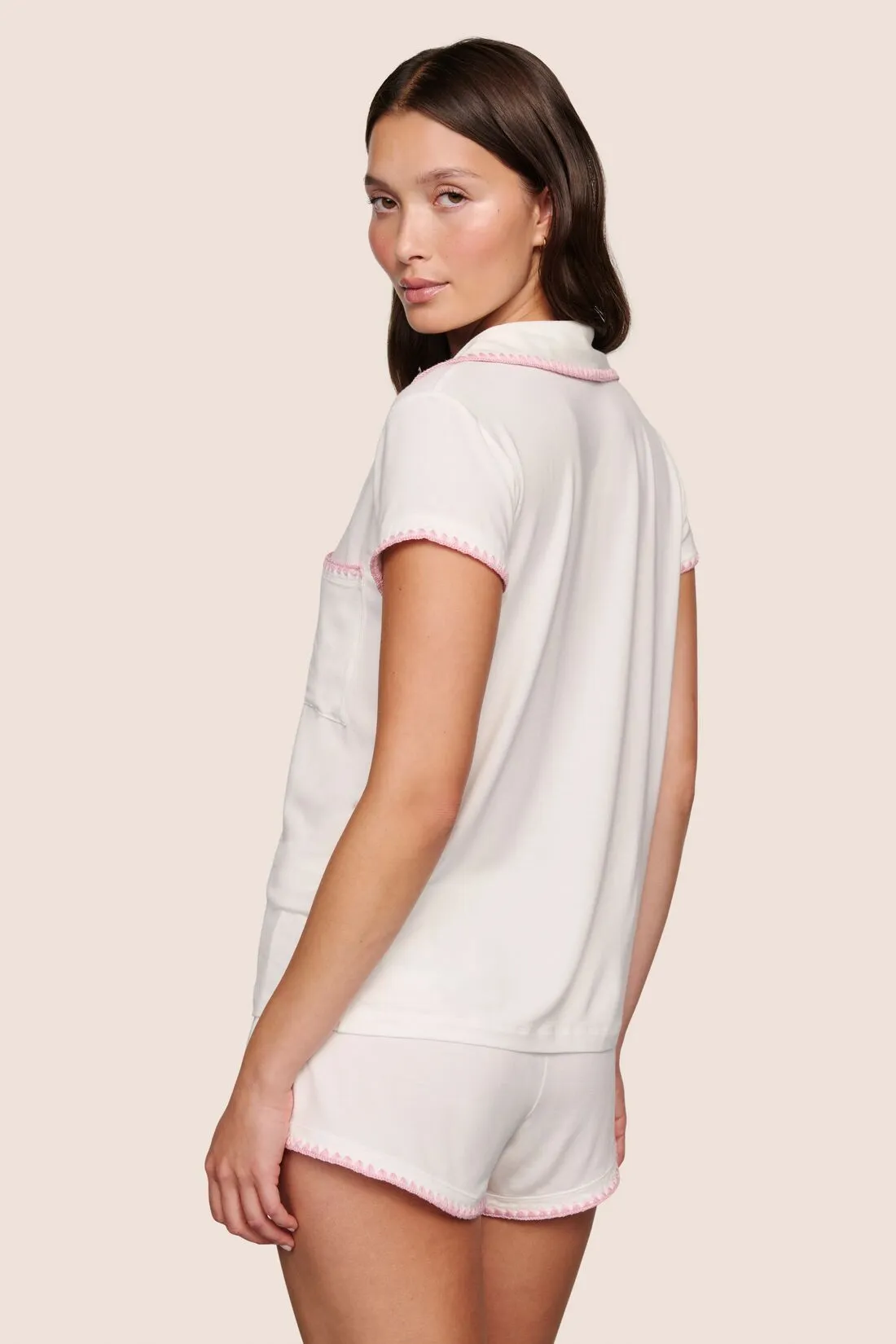 Frida TENCEL™ Modal Shortie Short PJ Set sold by Eberjey product image thumbnail 3