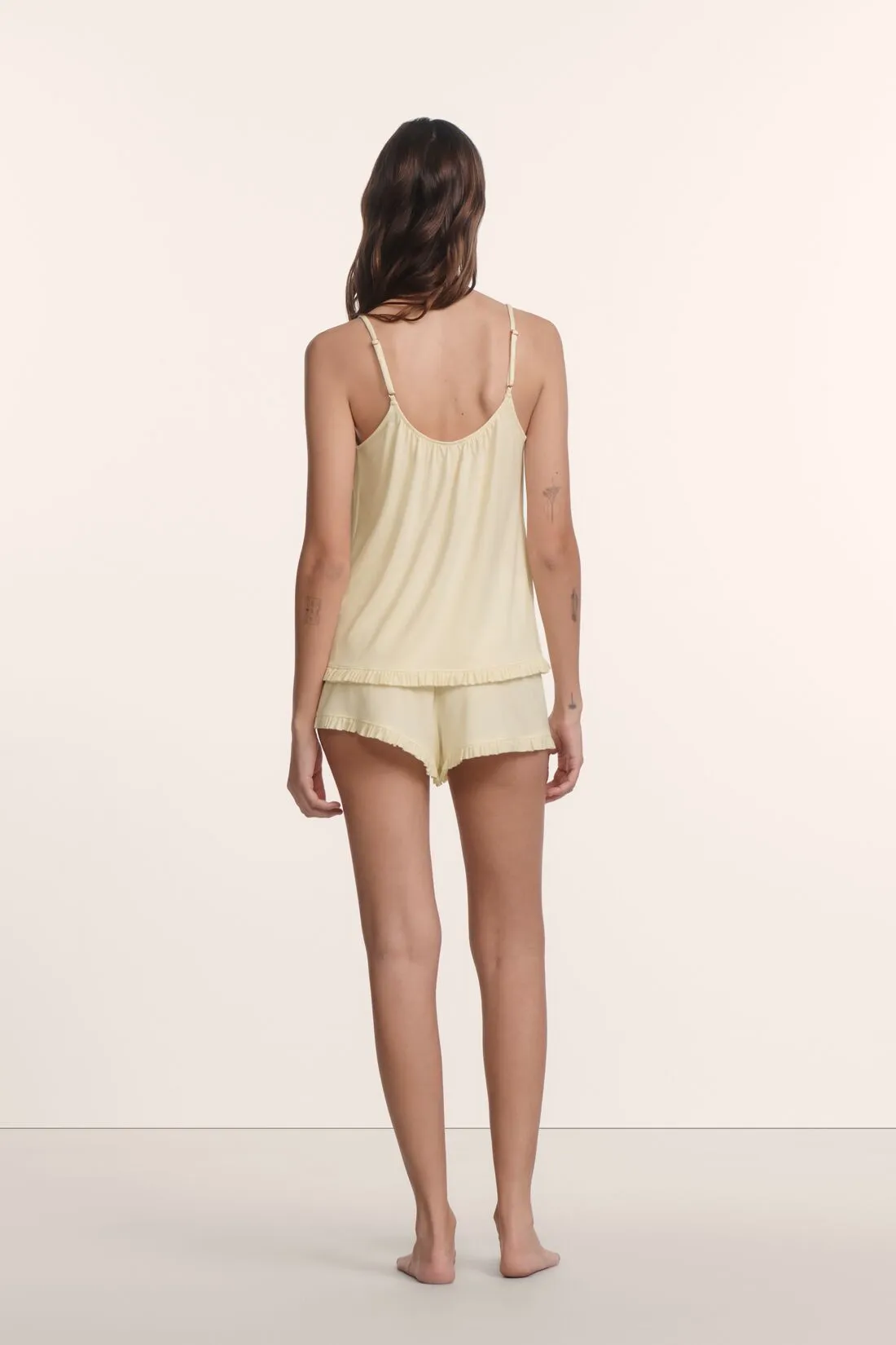 Gisele TENCEL™ Modal Ruffle Cami & Shortie Short Set sold by Eberjey product image thumbnail 2