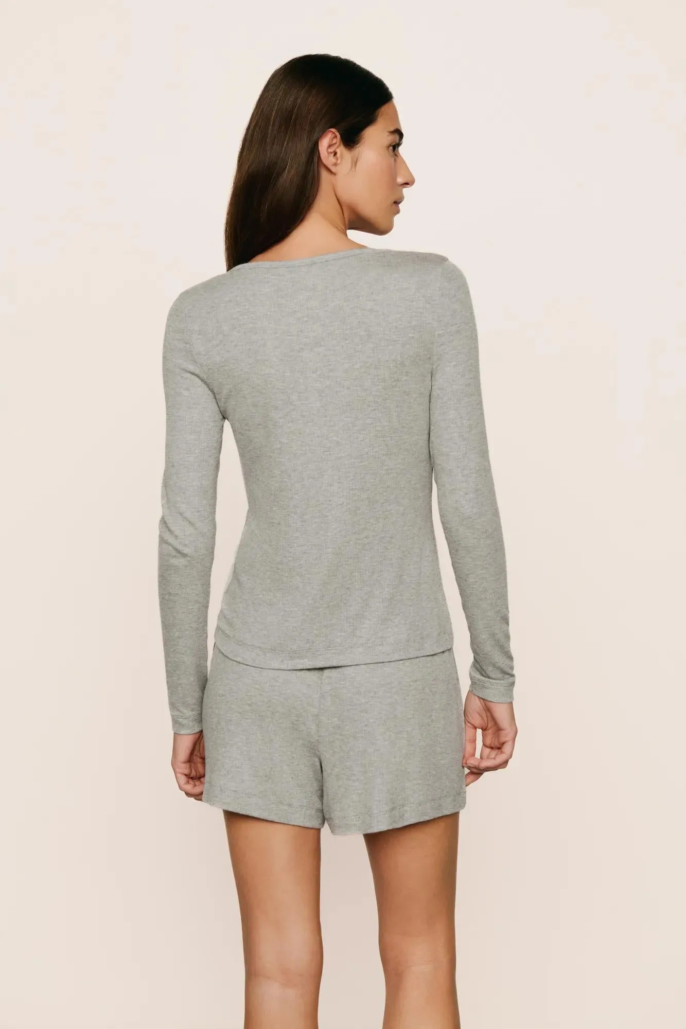 Dream Rib Long Sleeve Henley Tee sold by Eberjey product image thumbnail 3