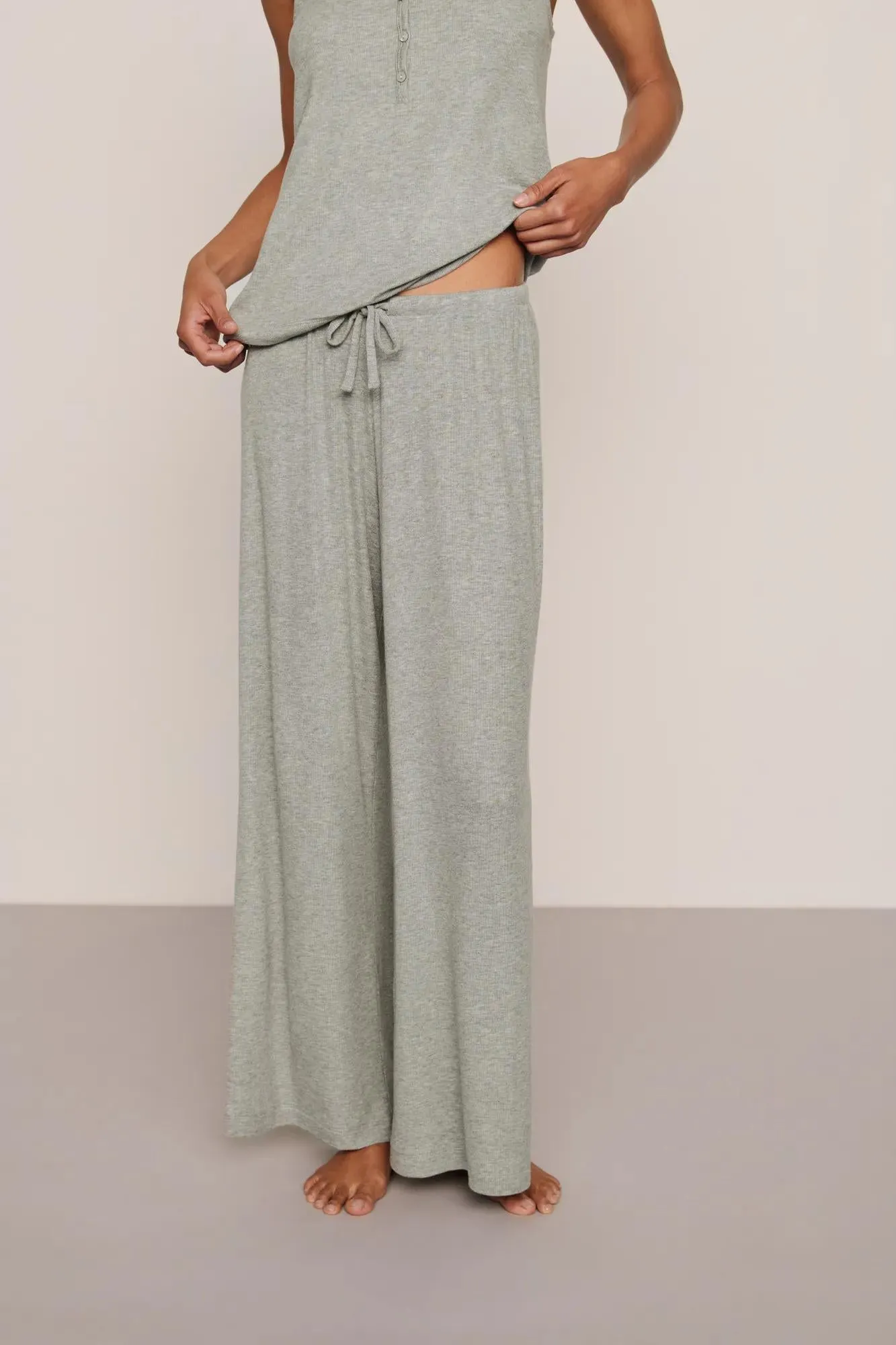 Dream Rib Wide Leg Pant sold by Eberjey product image thumbnail 2