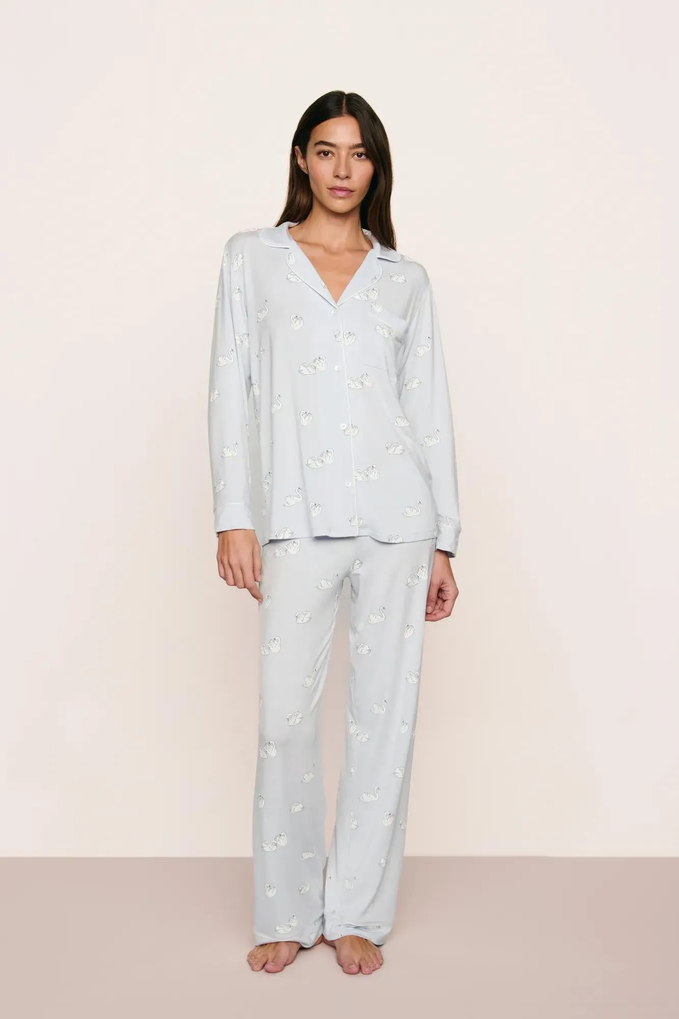 Gisele Printed TENCEL™ Modal Long PJ Set sold by Eberjey product image thumbnail 2