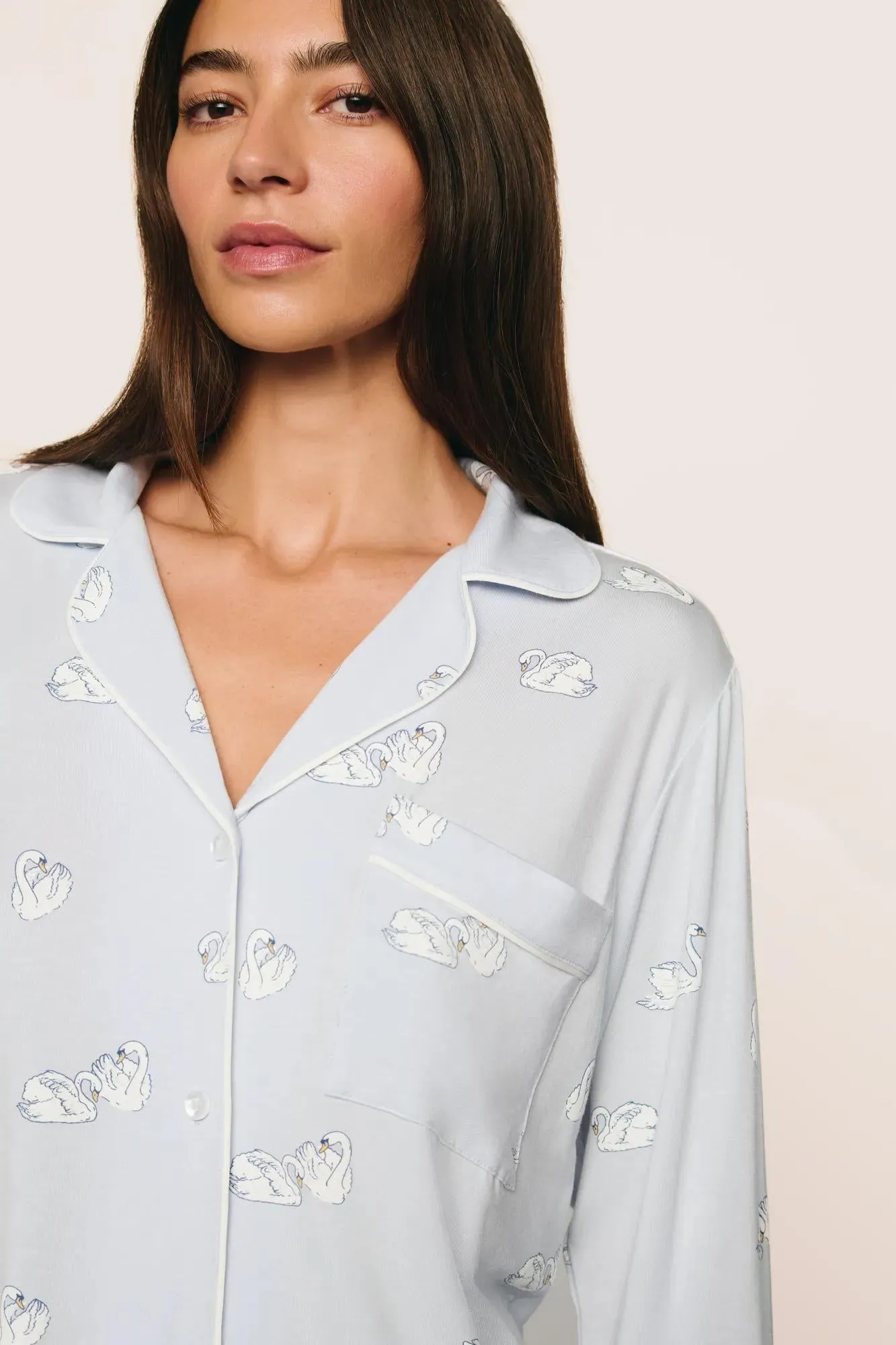 Gisele Printed TENCEL™ Modal Long PJ Set sold by Eberjey