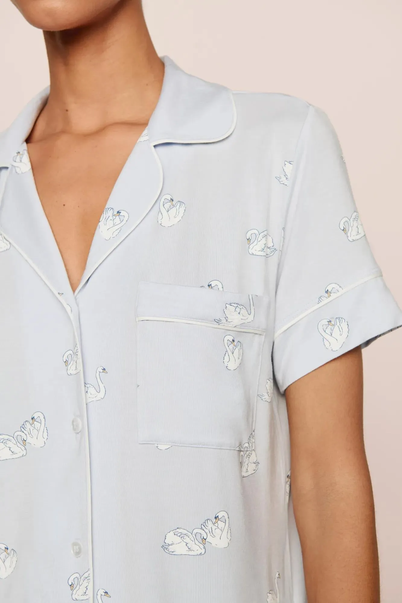 Gisele Printed TENCEL™ Modal Relaxed Short PJ Set sold by Eberjey product image thumbnail 3