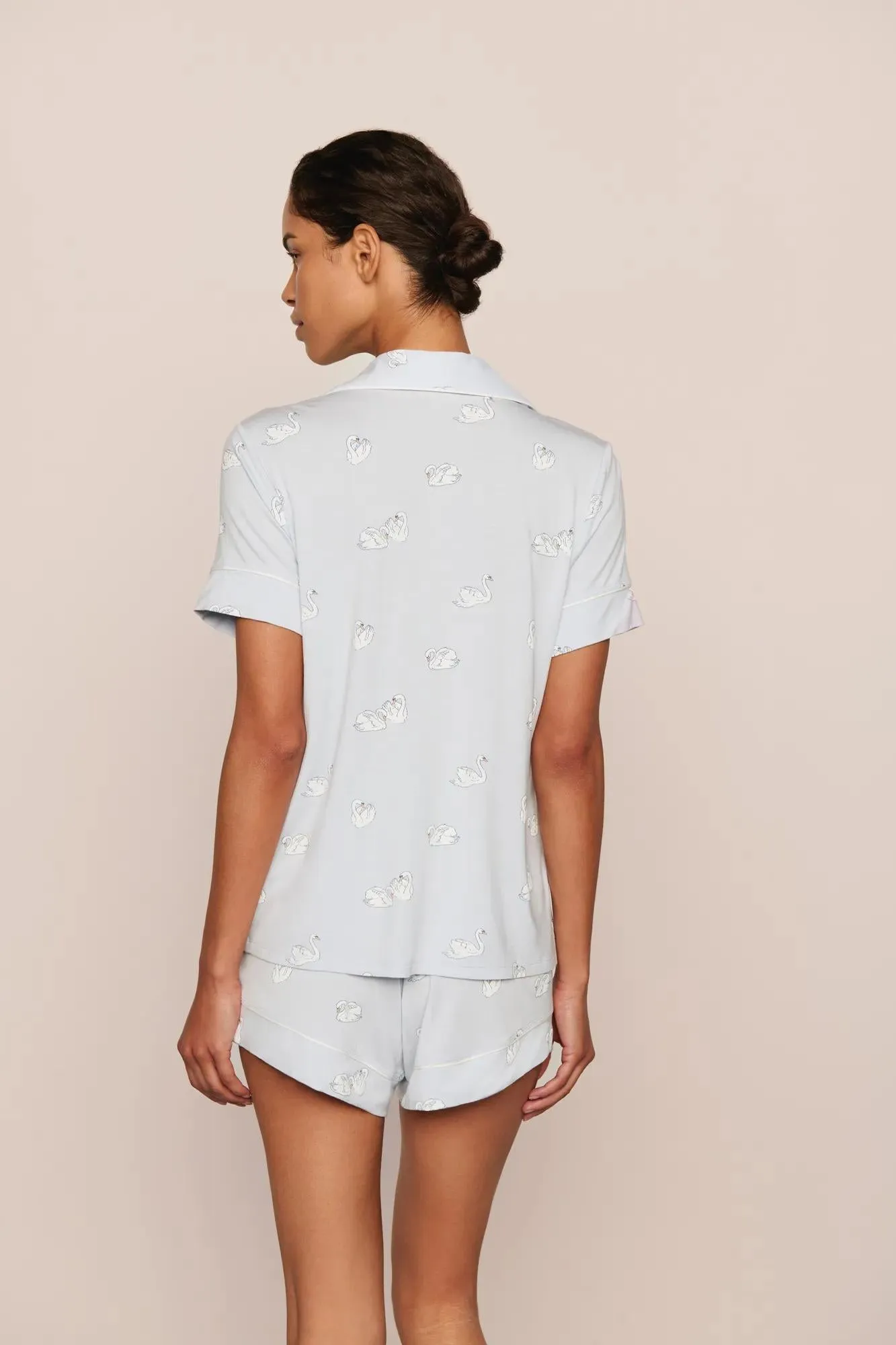 Gisele Printed TENCEL™ Modal Relaxed Short PJ Set sold by Eberjey product image thumbnail 2