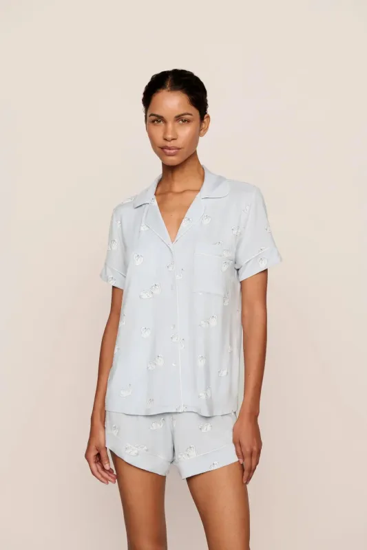 Gisele Printed TENCEL™ Modal Relaxed Short PJ Set sold by Eberjey
