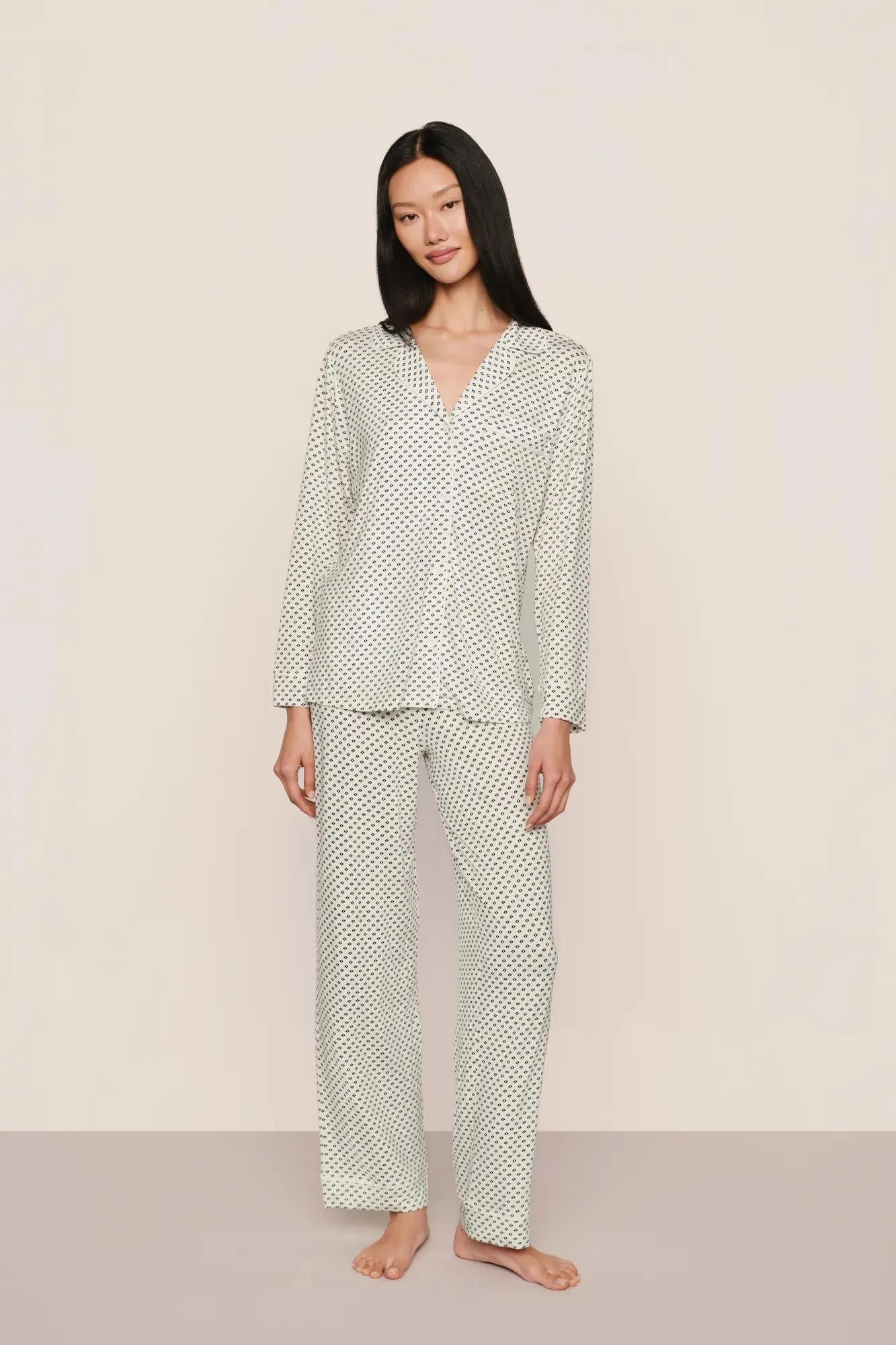Gisele Printed TENCEL™ Modal Long PJ Set sold by Eberjey