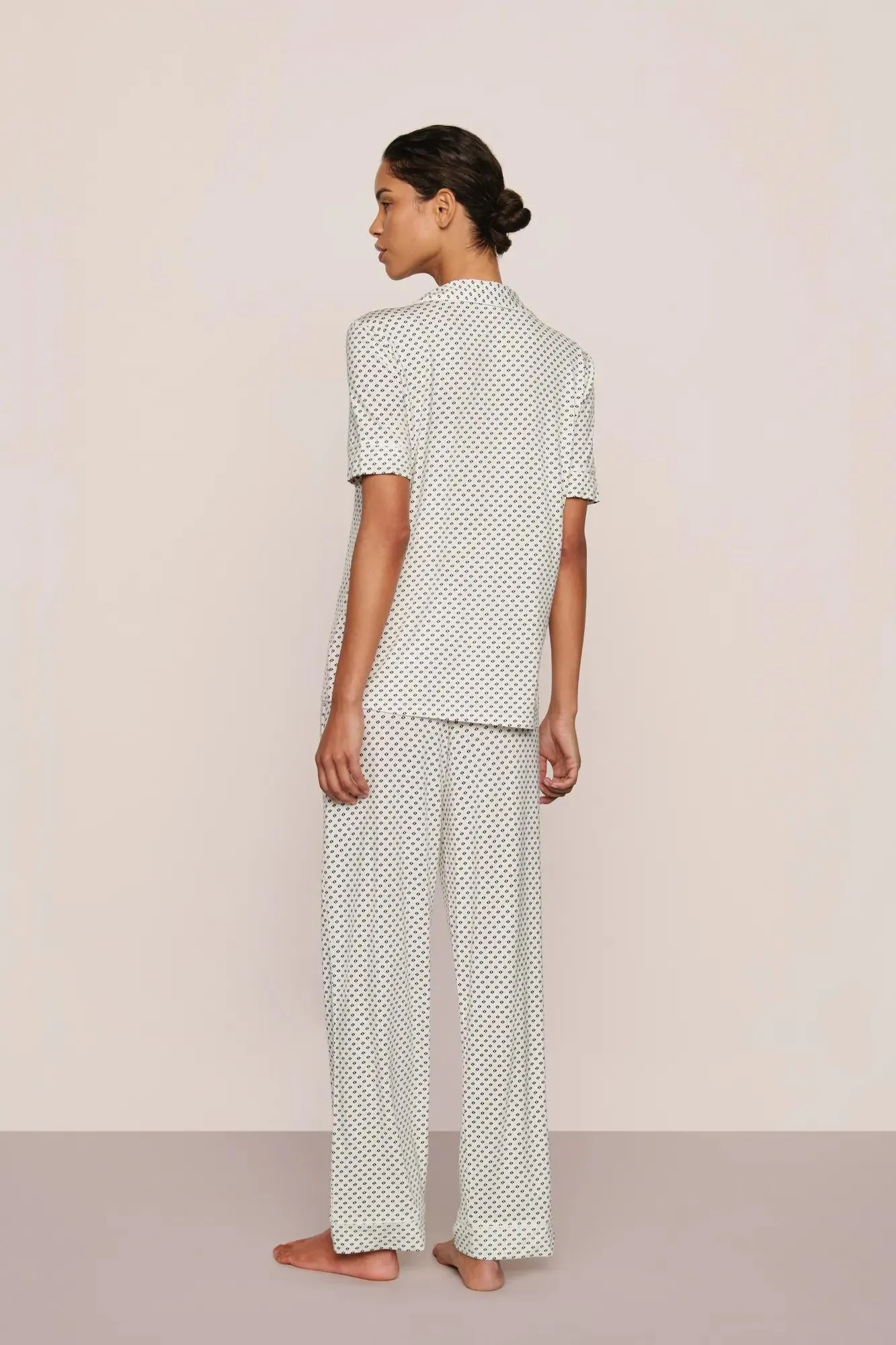 Gisele Printed TENCEL™ Modal Short Sleeve Pant PJ Set sold by Eberjey product image thumbnail 3