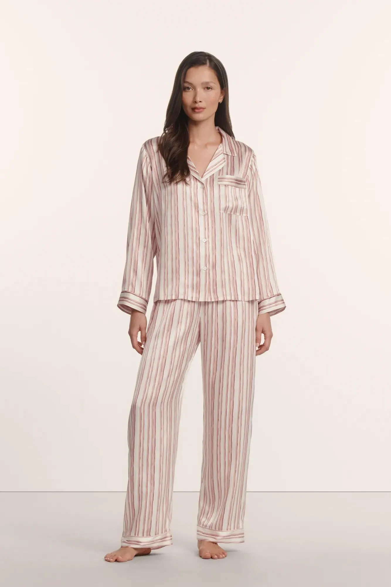 Eberjey x ILIA - Inez Washable Silk Printed Long PJ Set sold by Eberjey