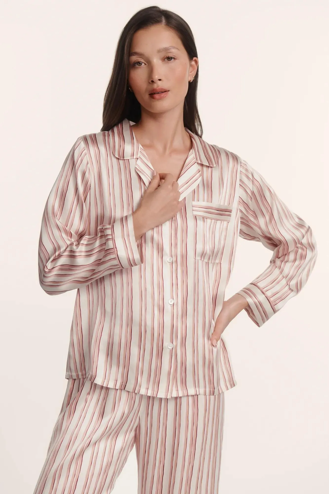 Eberjey x ILIA - Inez Washable Silk Printed Long PJ Set sold by Eberjey product image thumbnail 2