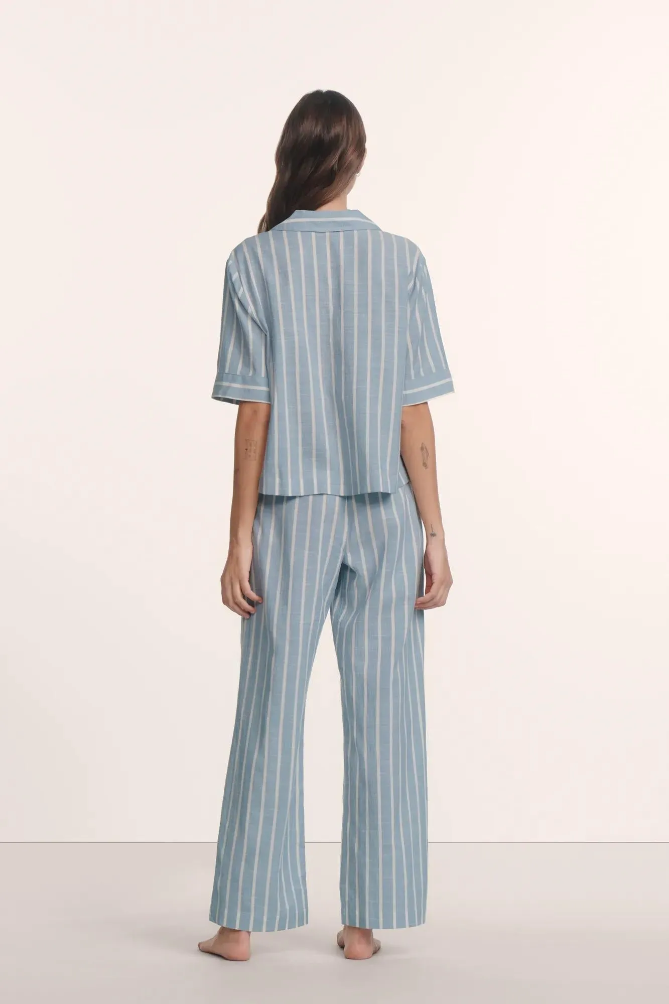 Nautico Relaxed Short Sleeve & Pant PJ Set sold by Eberjey product image thumbnail 2