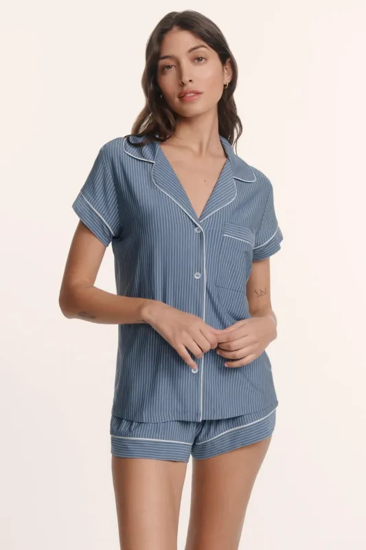 Gisele Printed TENCEL™ Modal Shortie Short PJ Set made by Eberjey