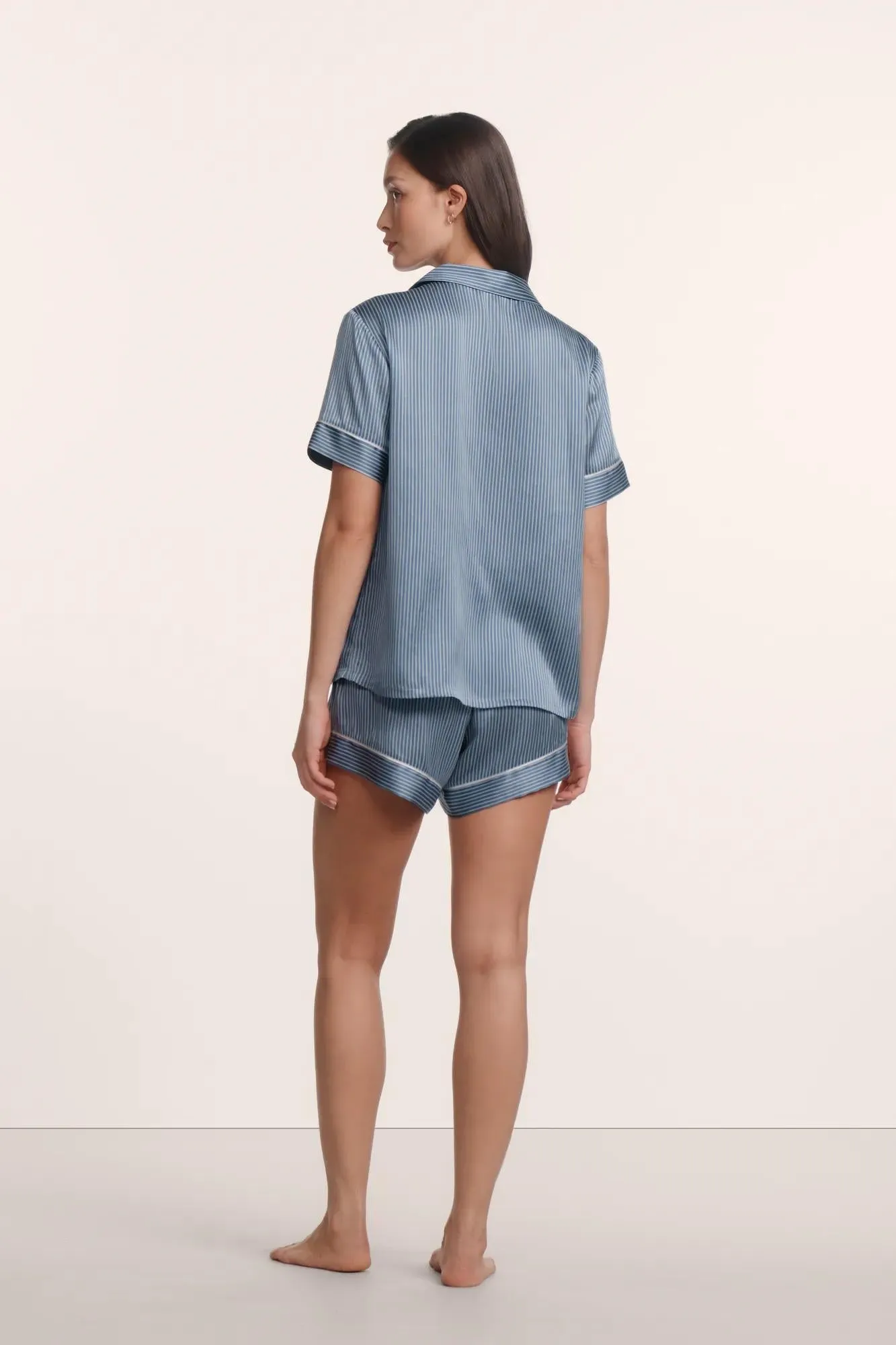 Inez Washable Silk Printed Short PJ Set sold by Eberjey product image thumbnail 2
