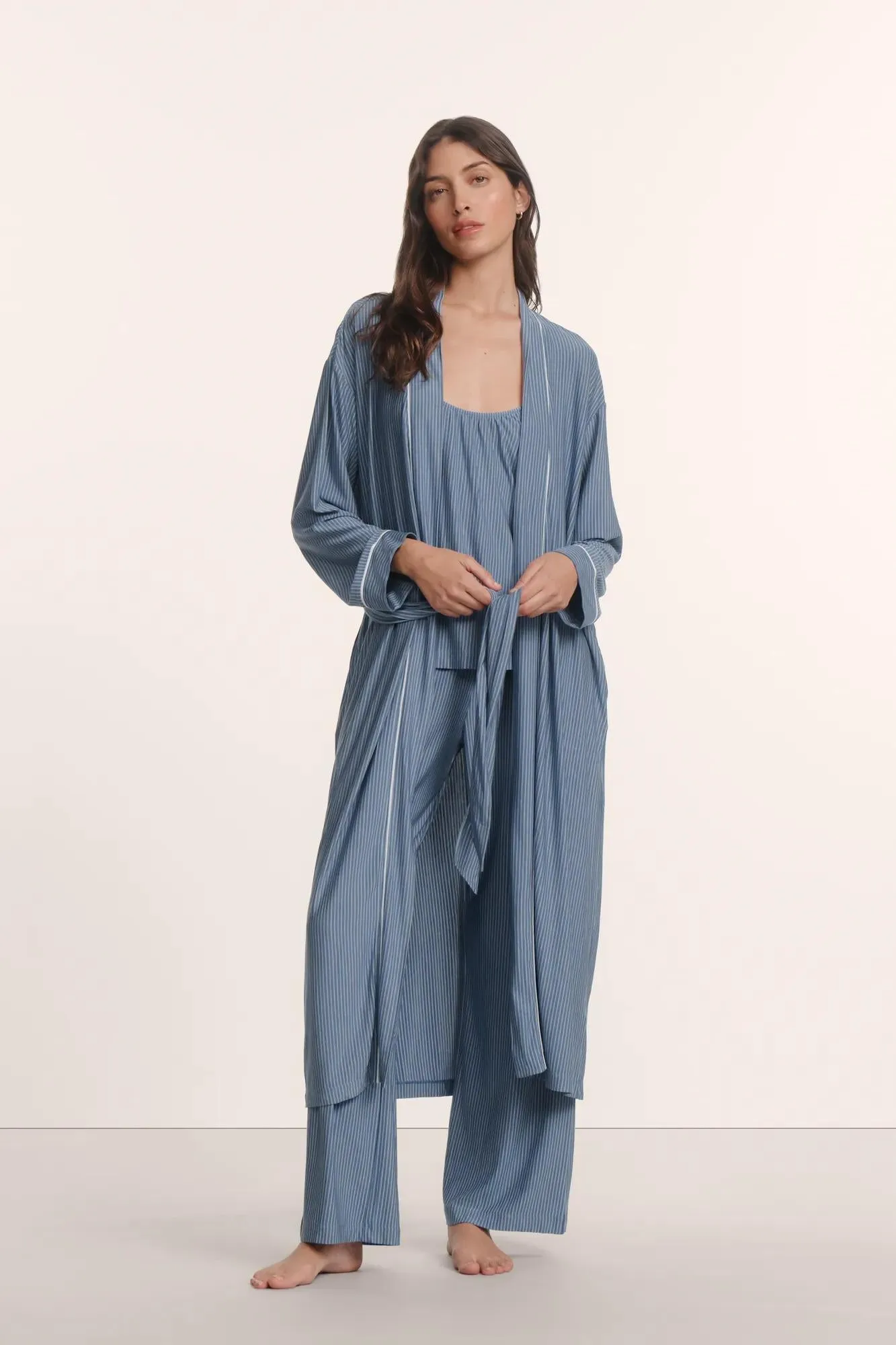 Gisele Printed TENCEL™ Modal Long Robe sold by Eberjey