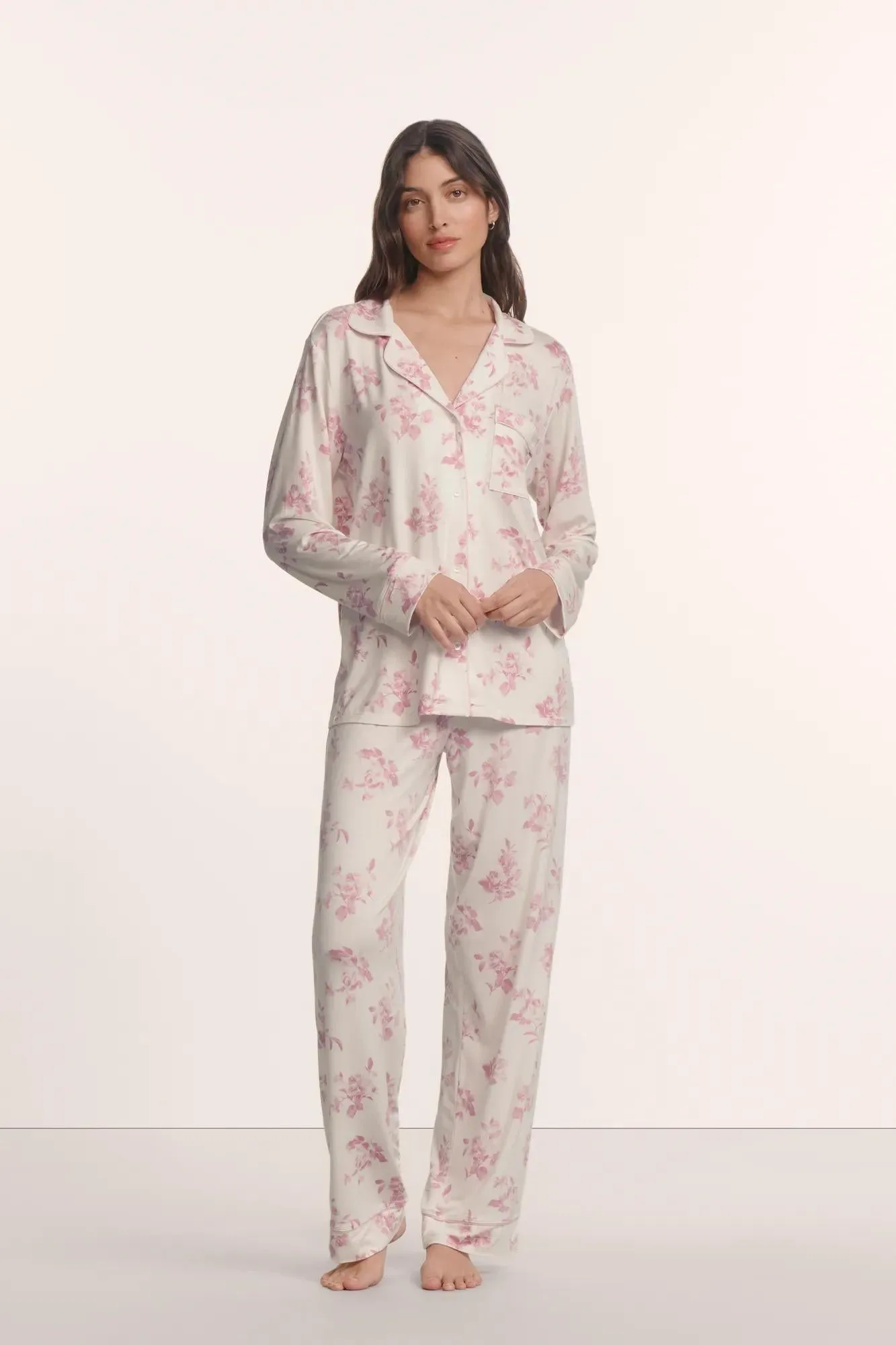 Gisele Printed TENCEL™ Modal Long PJ Set sold by Eberjey