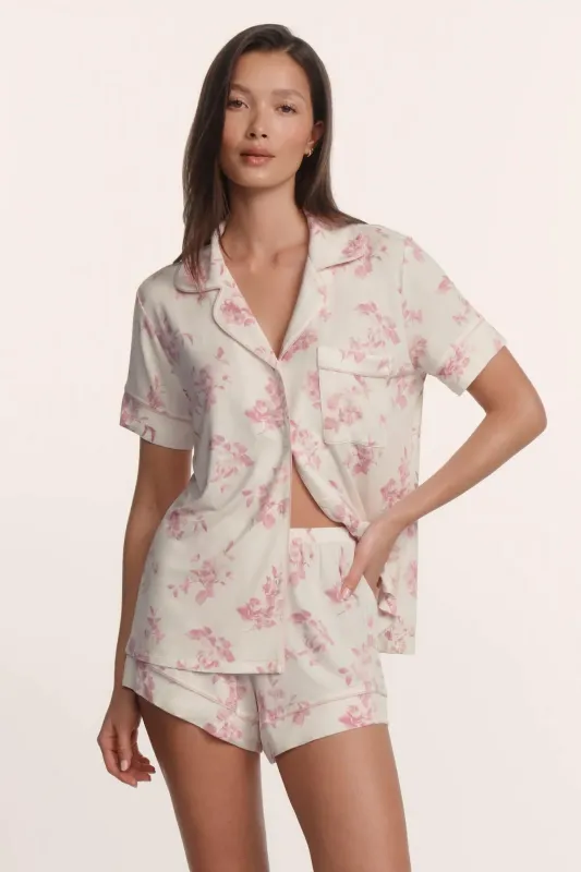Gisele Printed TENCEL™ Modal Relaxed Short PJ Set made by Eberjey