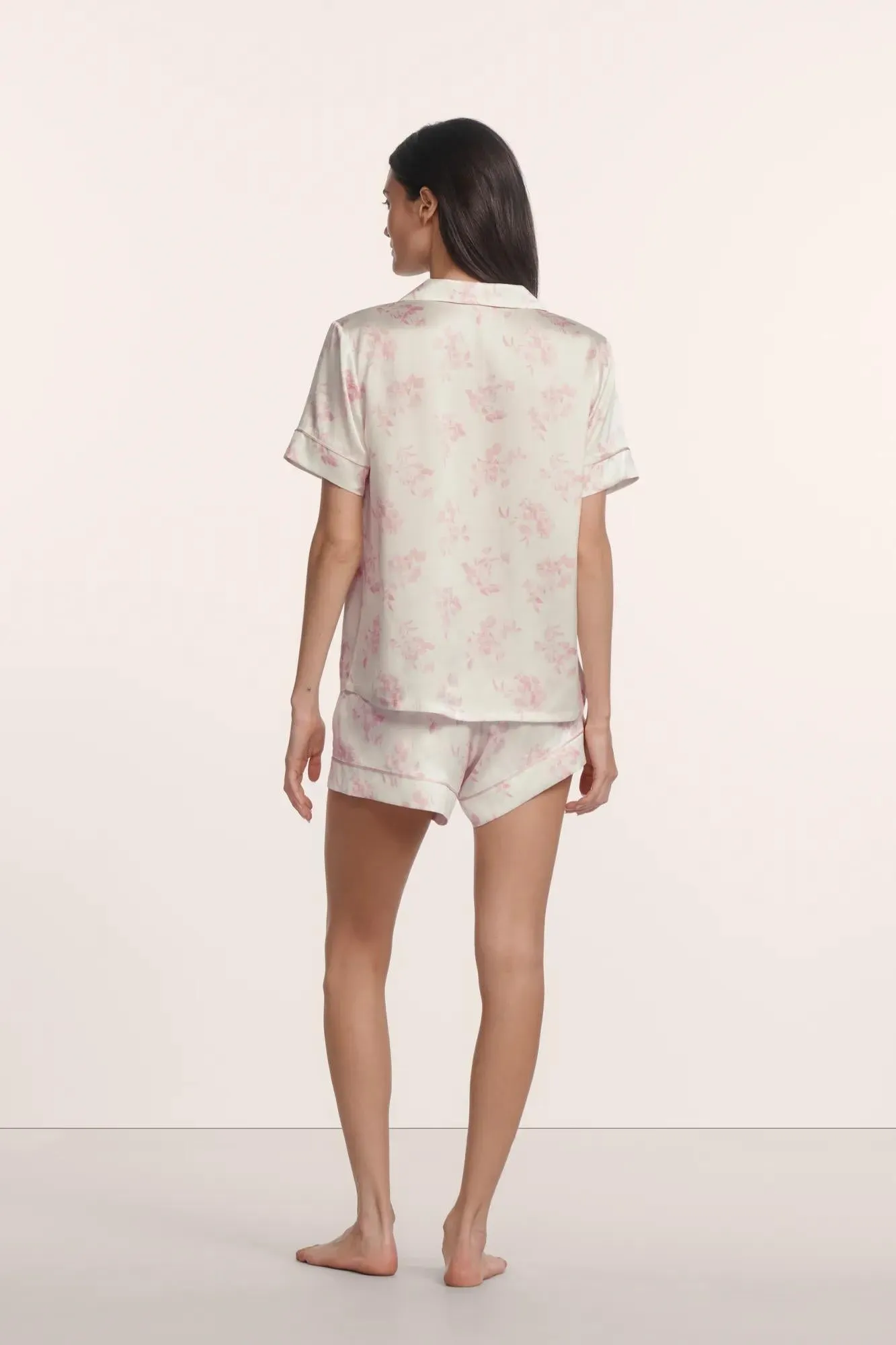Inez Washable Silk Printed Short PJ Set sold by Eberjey product image thumbnail 2