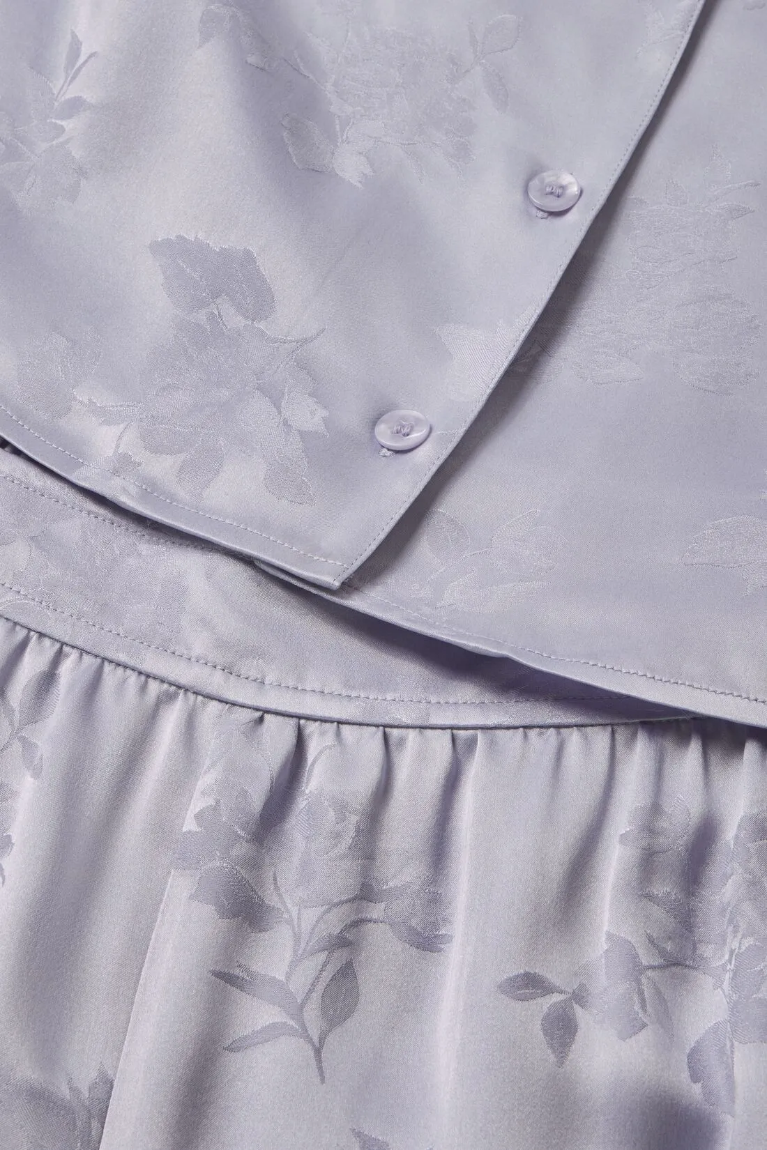 Inez Washable Silk Jacquard Relaxed Wide Leg Pant PJ Set sold by Eberjey product image thumbnail 4