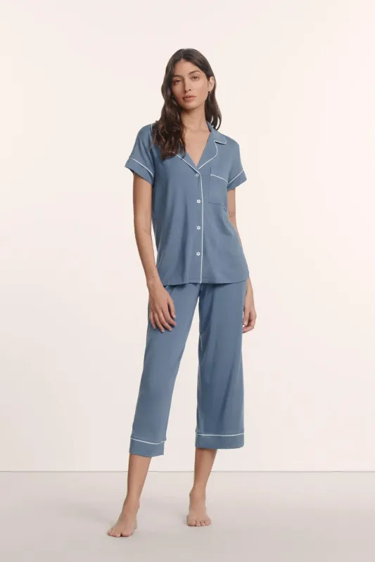 Gisele TENCEL™ Modal Short Sleeve Cropped PJ Set made by Eberjey