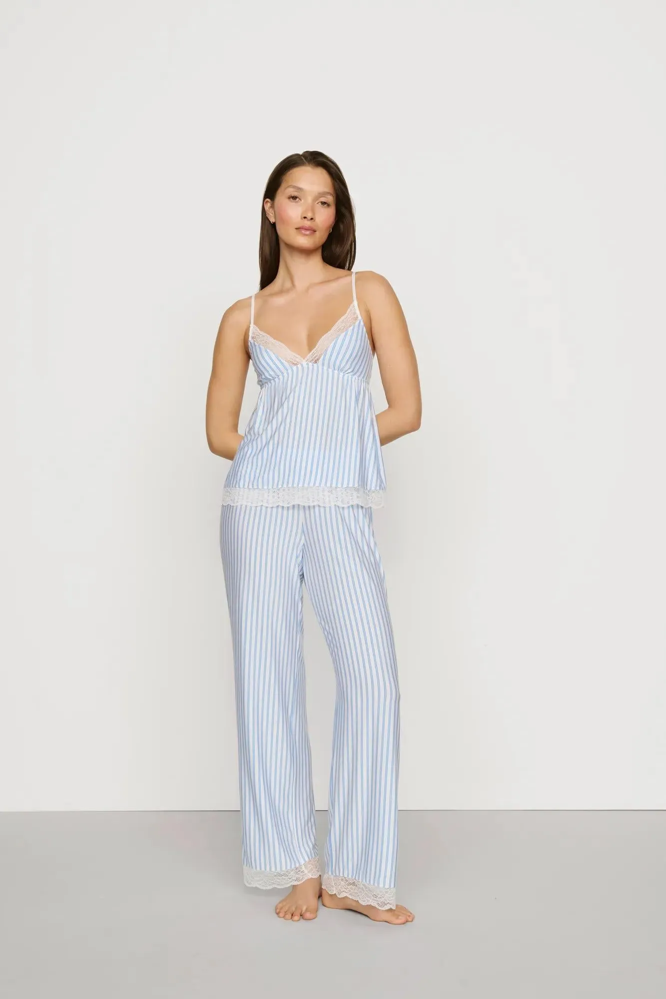 Isla TENCEL™ Modal Cami & Straight Leg Pant PJ Set sold by Eberjey product image thumbnail 2