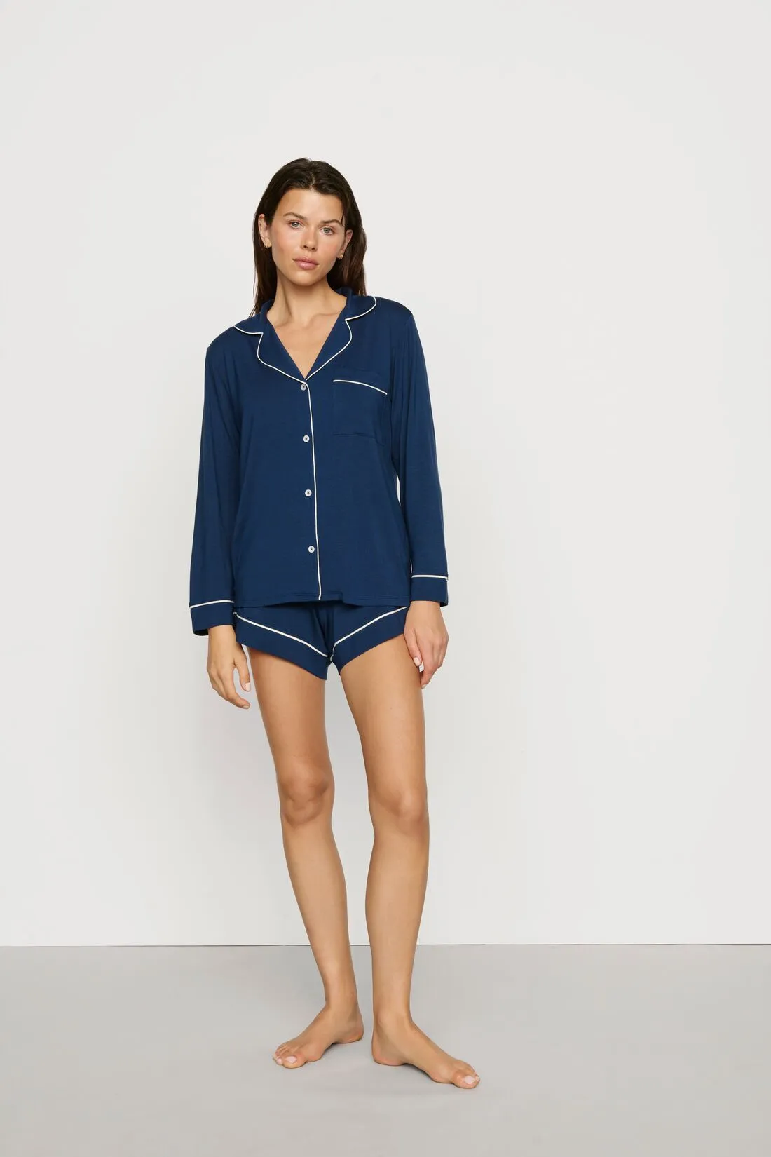 Gisele TENCEL™ Modal Long Sleeve Short PJ Set sold by Eberjey product image thumbnail 2