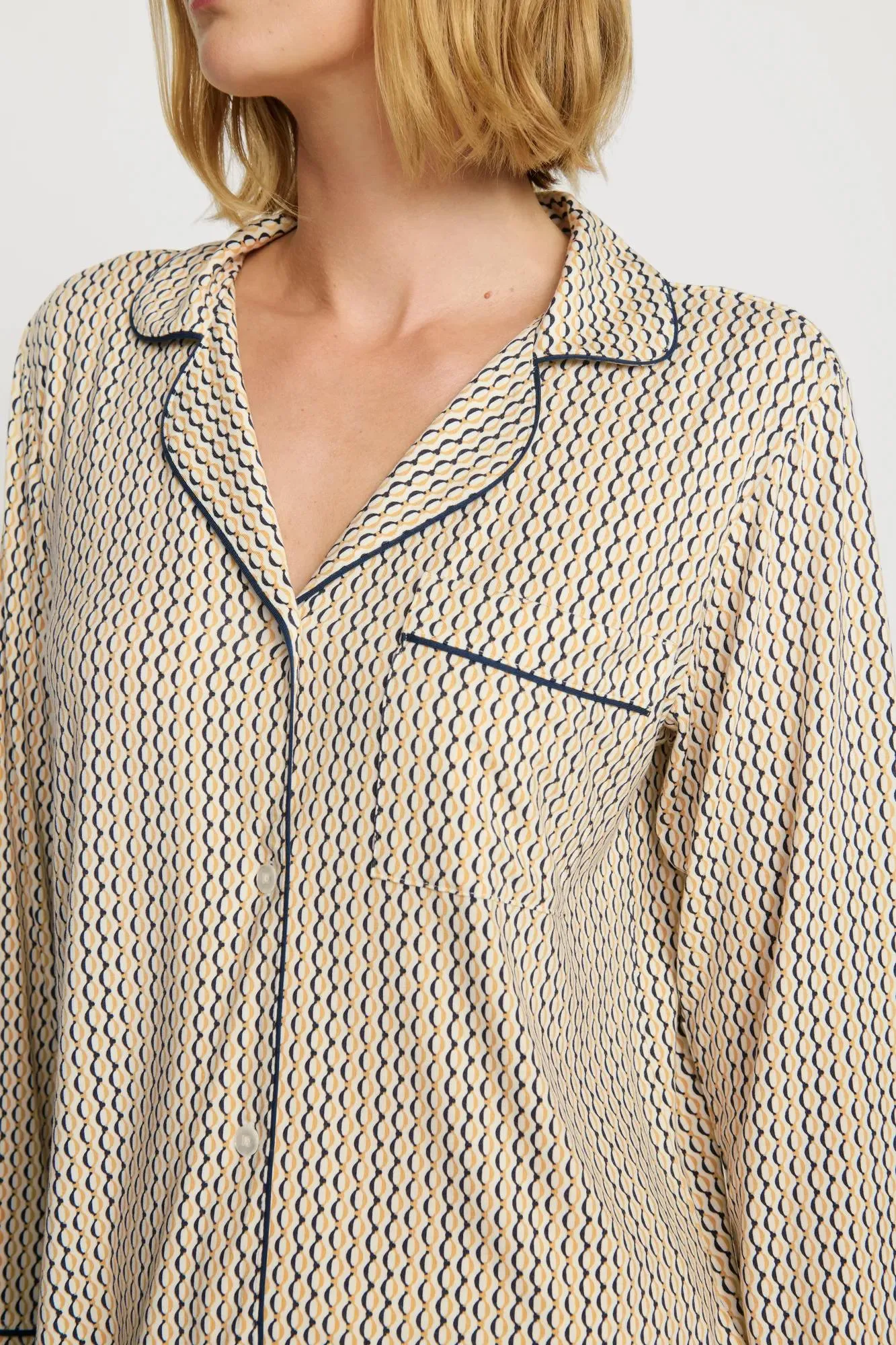 Gisele Printed TENCEL™ Modal Long PJ Set sold by Eberjey product image thumbnail 2
