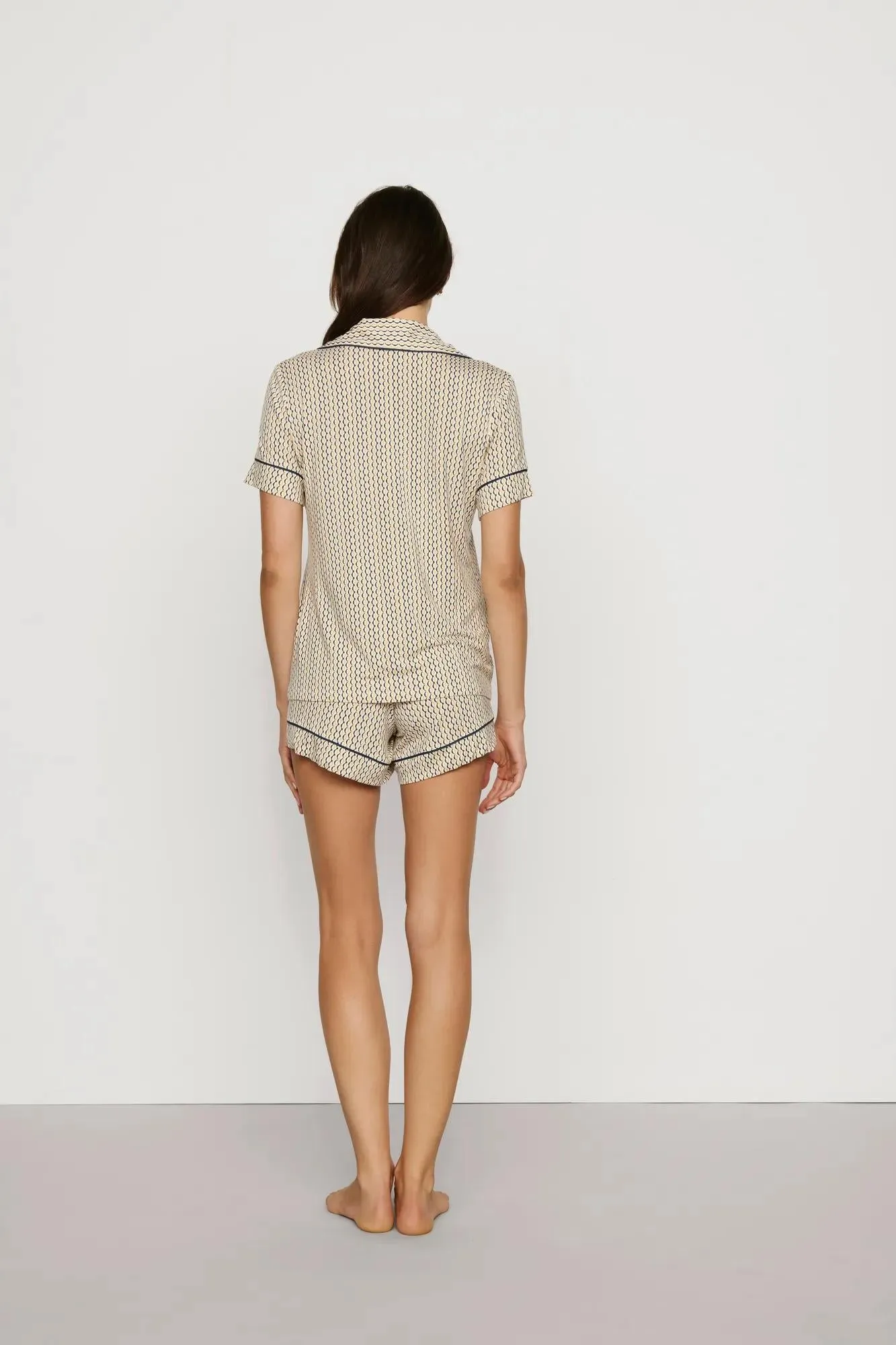Gisele Printed TENCEL™ Modal Relaxed Short PJ Set sold by Eberjey product image thumbnail 3
