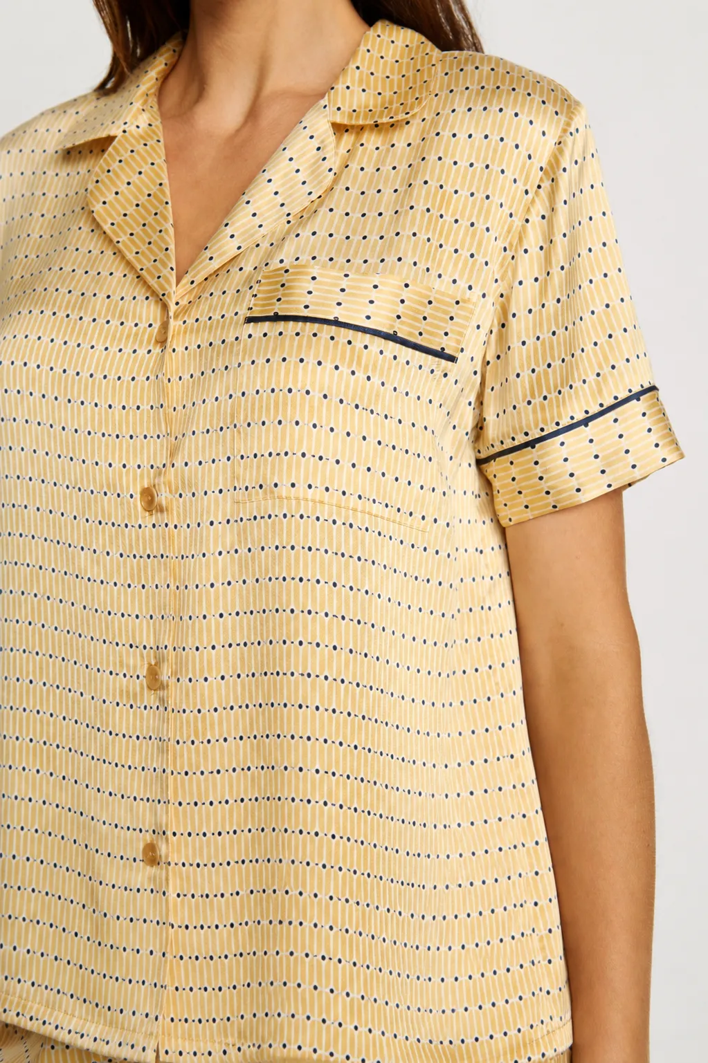 Inez Washable Silk Printed Short PJ Set sold by Eberjey