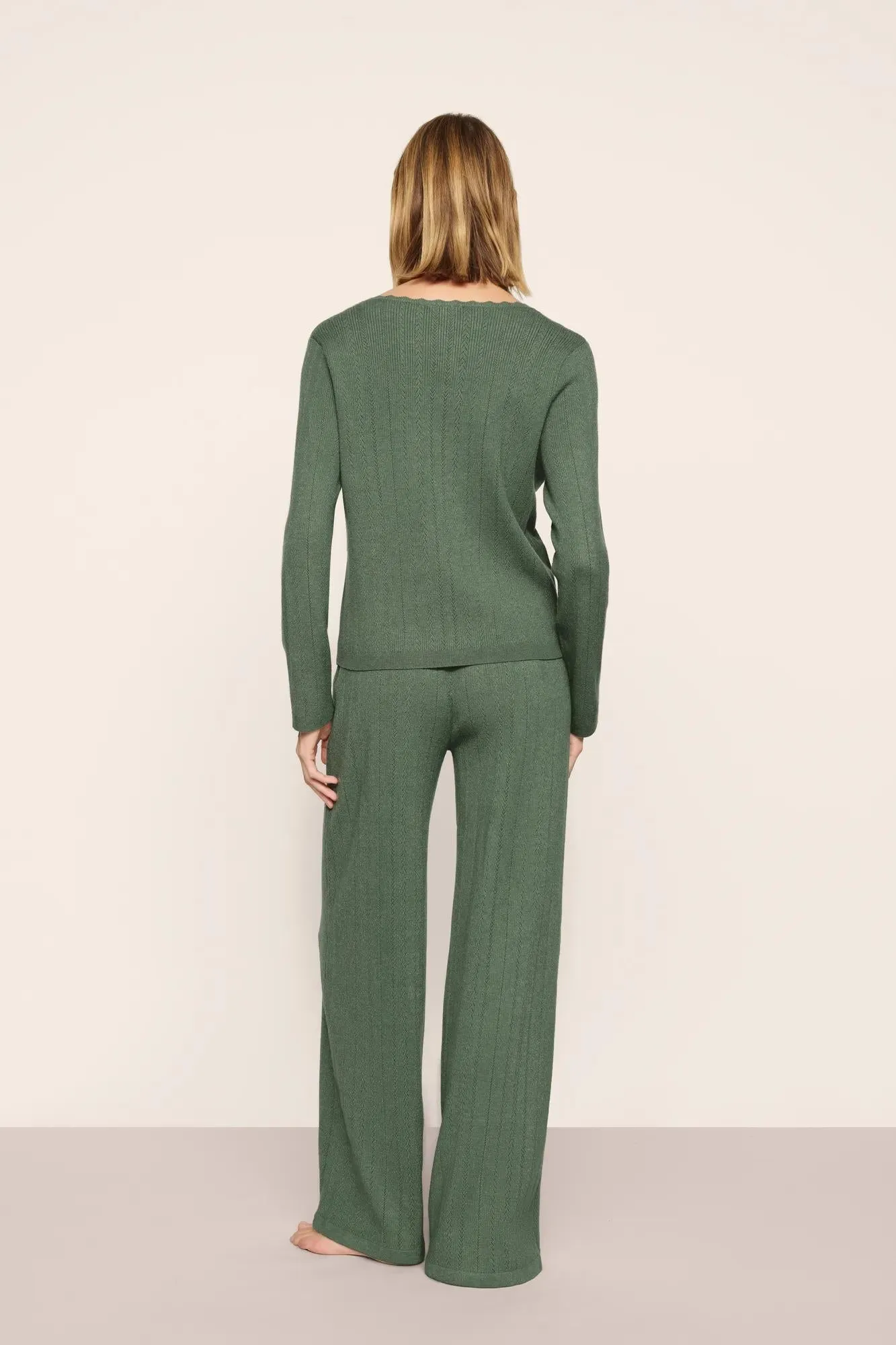 Pointelle Sweater Cardigan sold by Eberjey product image thumbnail 3
