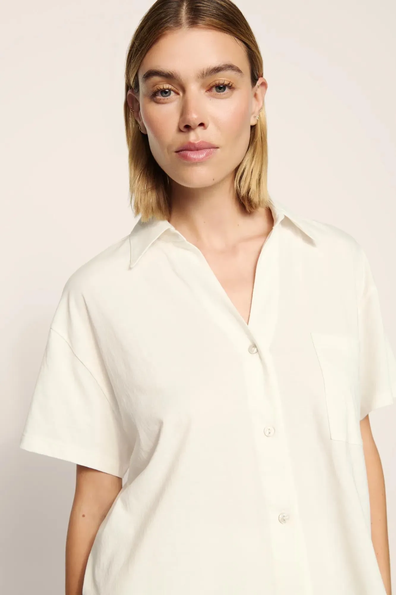 Pima Cotton Short Sleeve & Pant PJ Set sold by Eberjey product image thumbnail 2