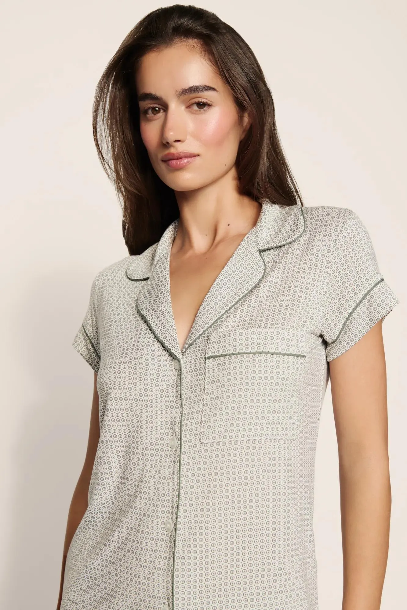 Gisele Printed TENCEL™ Modal Shortie Short PJ Set sold by Eberjey product image thumbnail 2