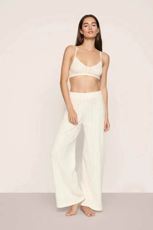 Pointelle Sweater Bralette made by Eberjey