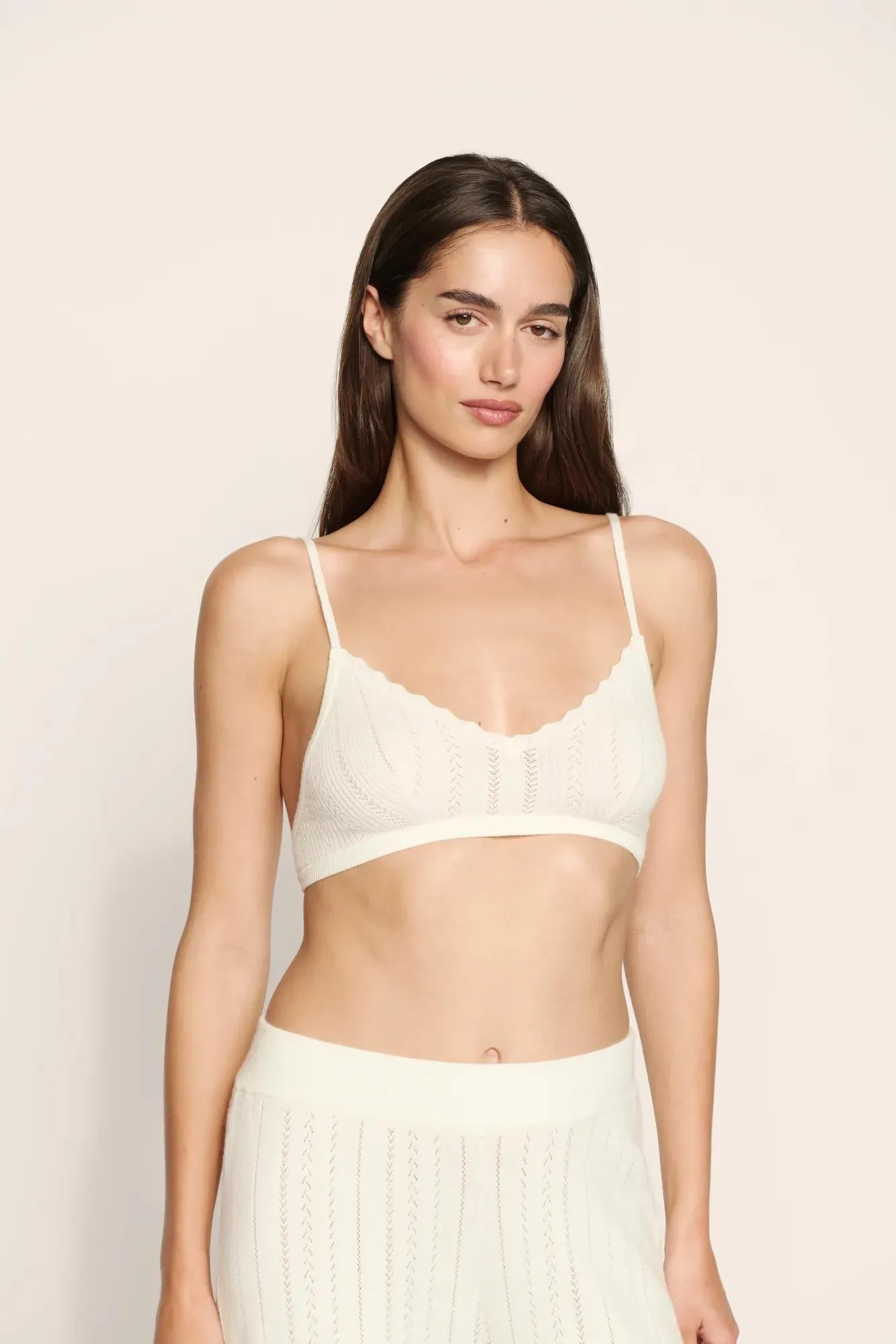 Pointelle Sweater Bralette sold by Eberjey product image thumbnail 2