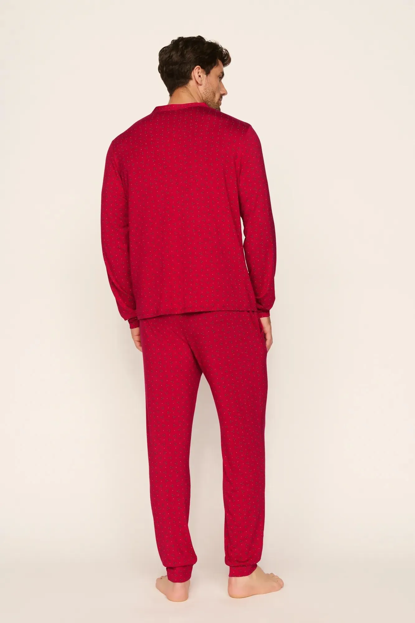 Henry Printed TENCEL™ Modal Long PJ Set sold by Eberjey product image thumbnail 4