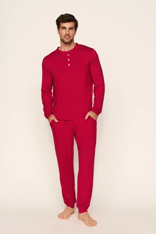 Henry Printed TENCEL™ Modal Long PJ Set made by Eberjey